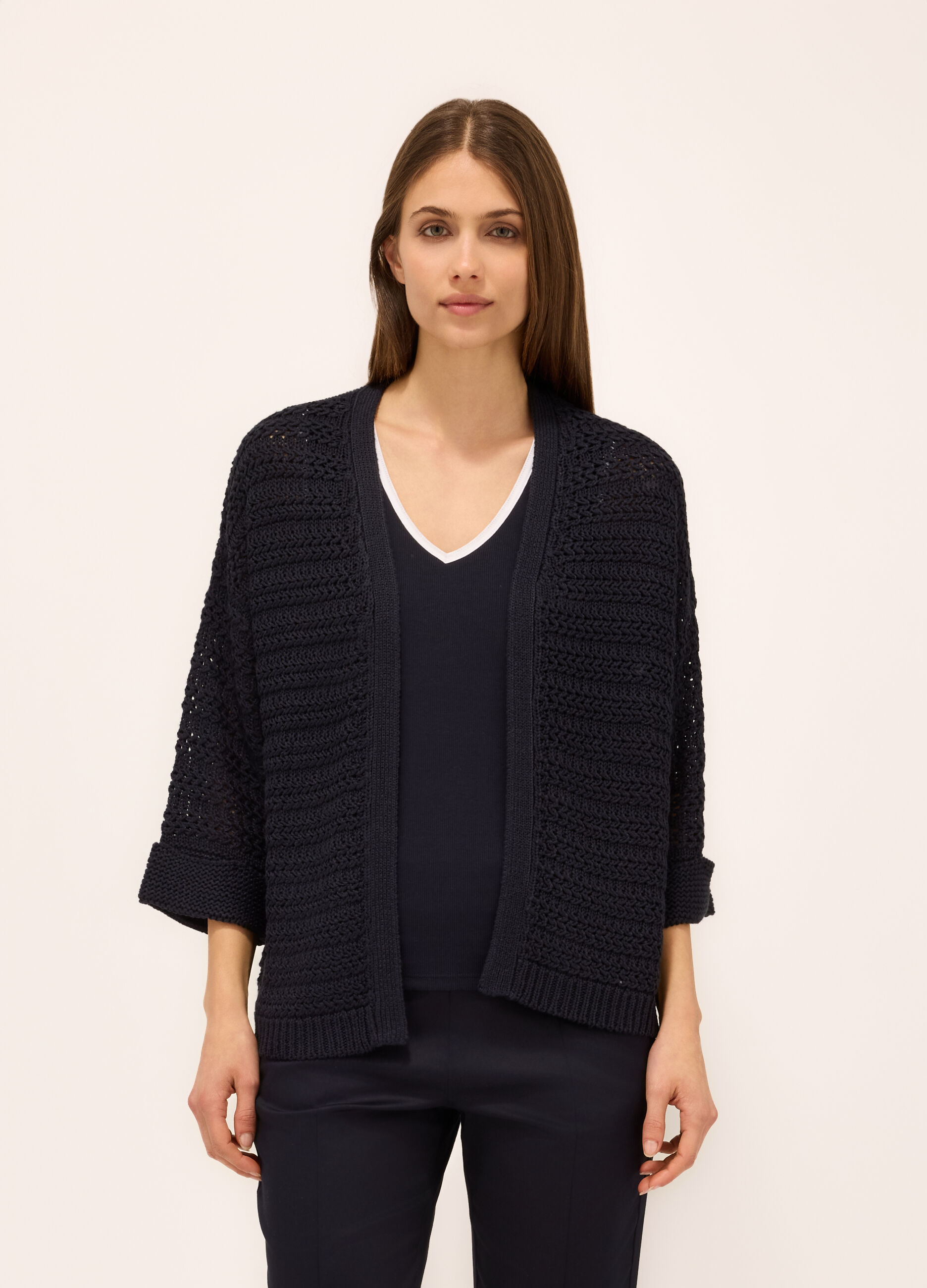 Cardigan aperto donna