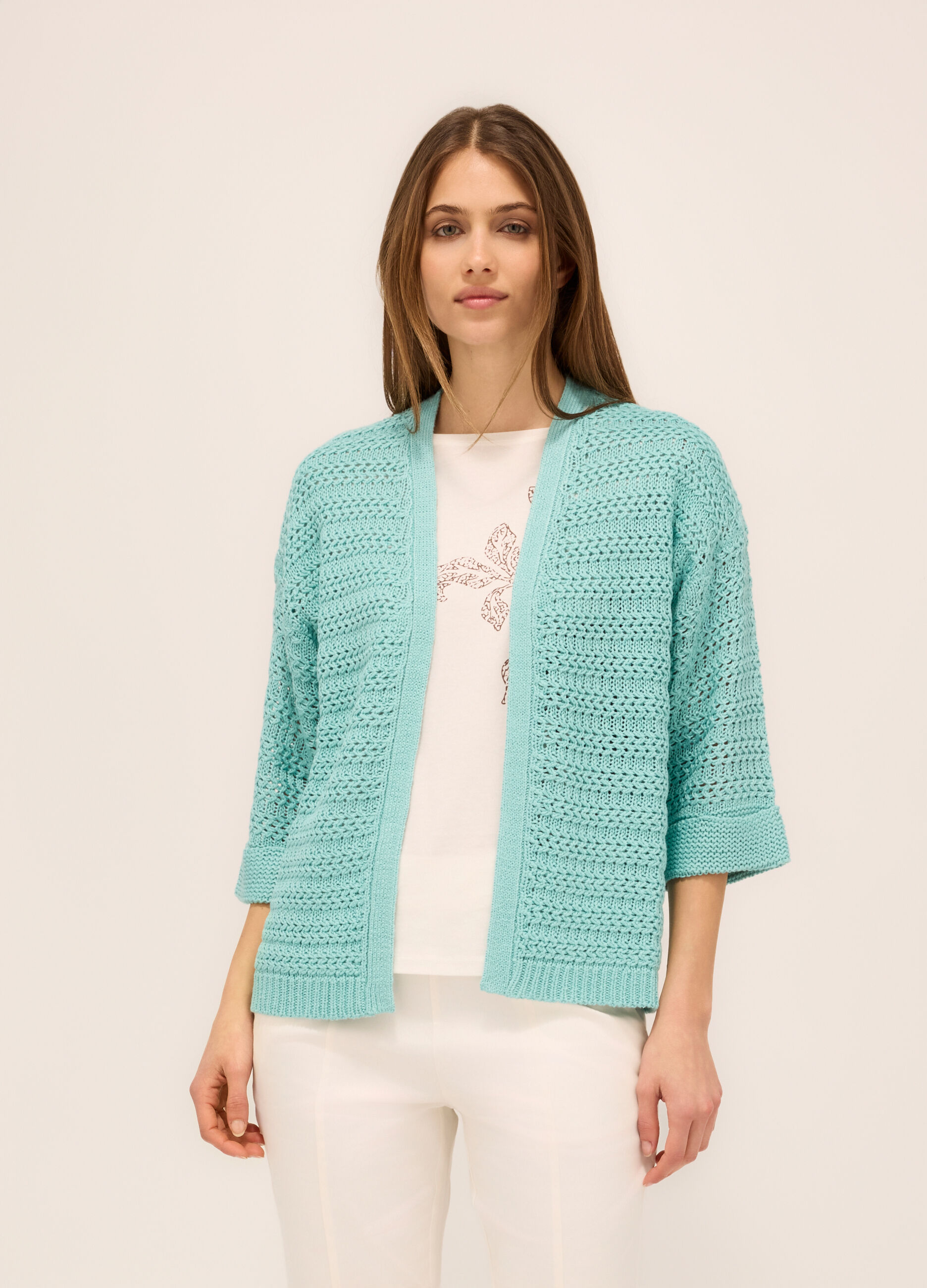 Cardigan aperto donna