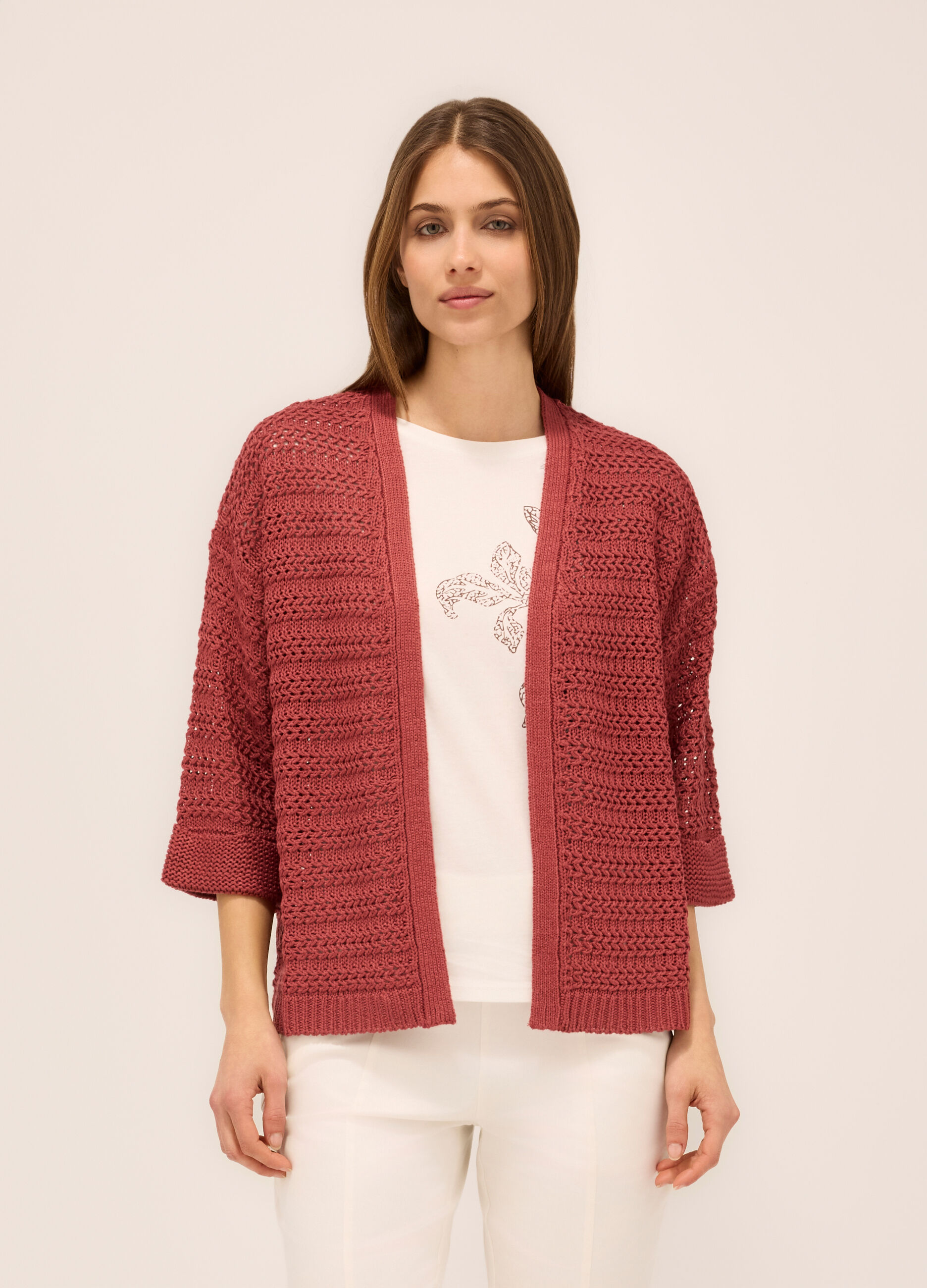 Cardigan aperto donna