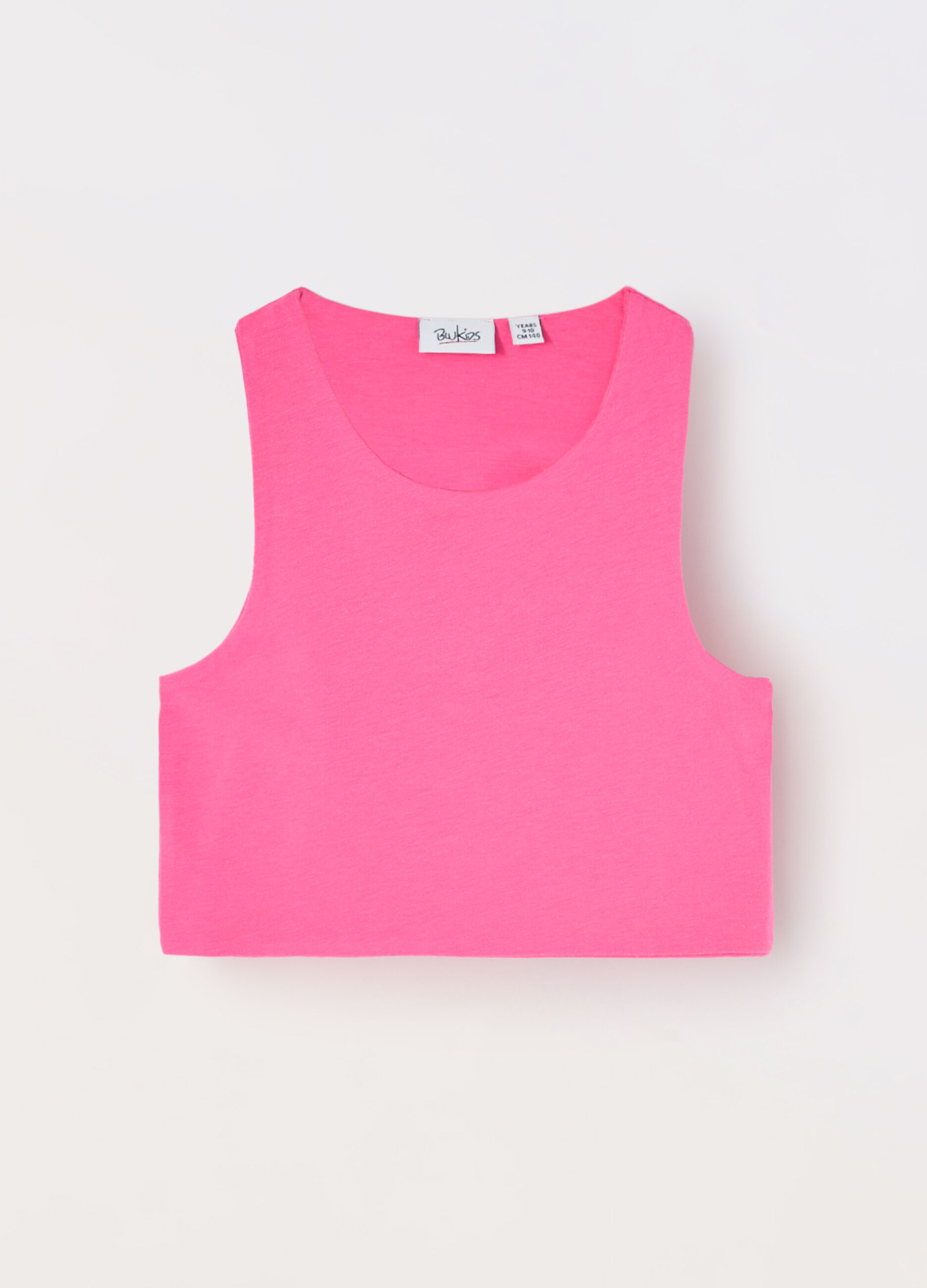 Top in cotone stretch ragazza
