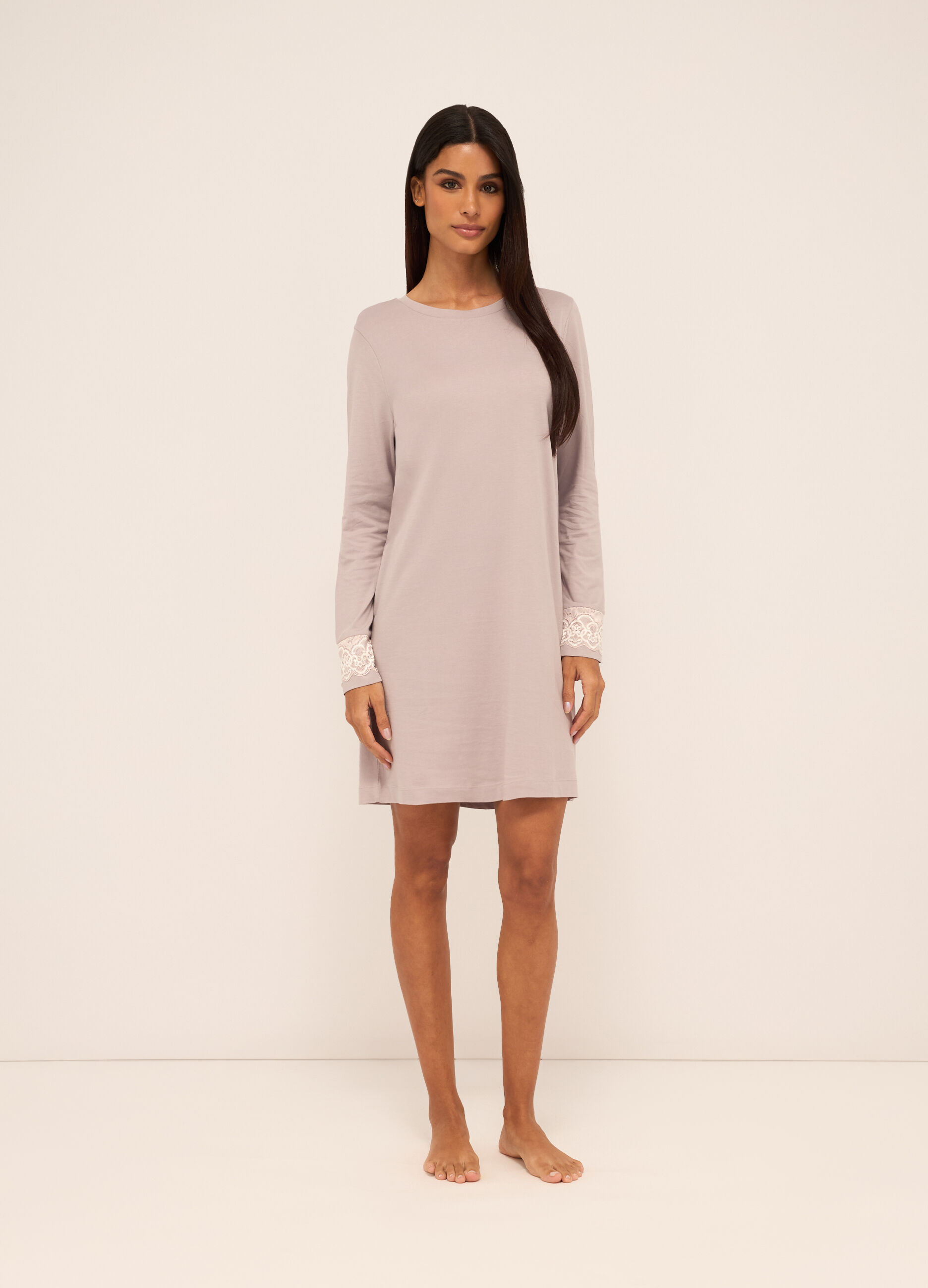 Camicia da notte in misto cotone donna