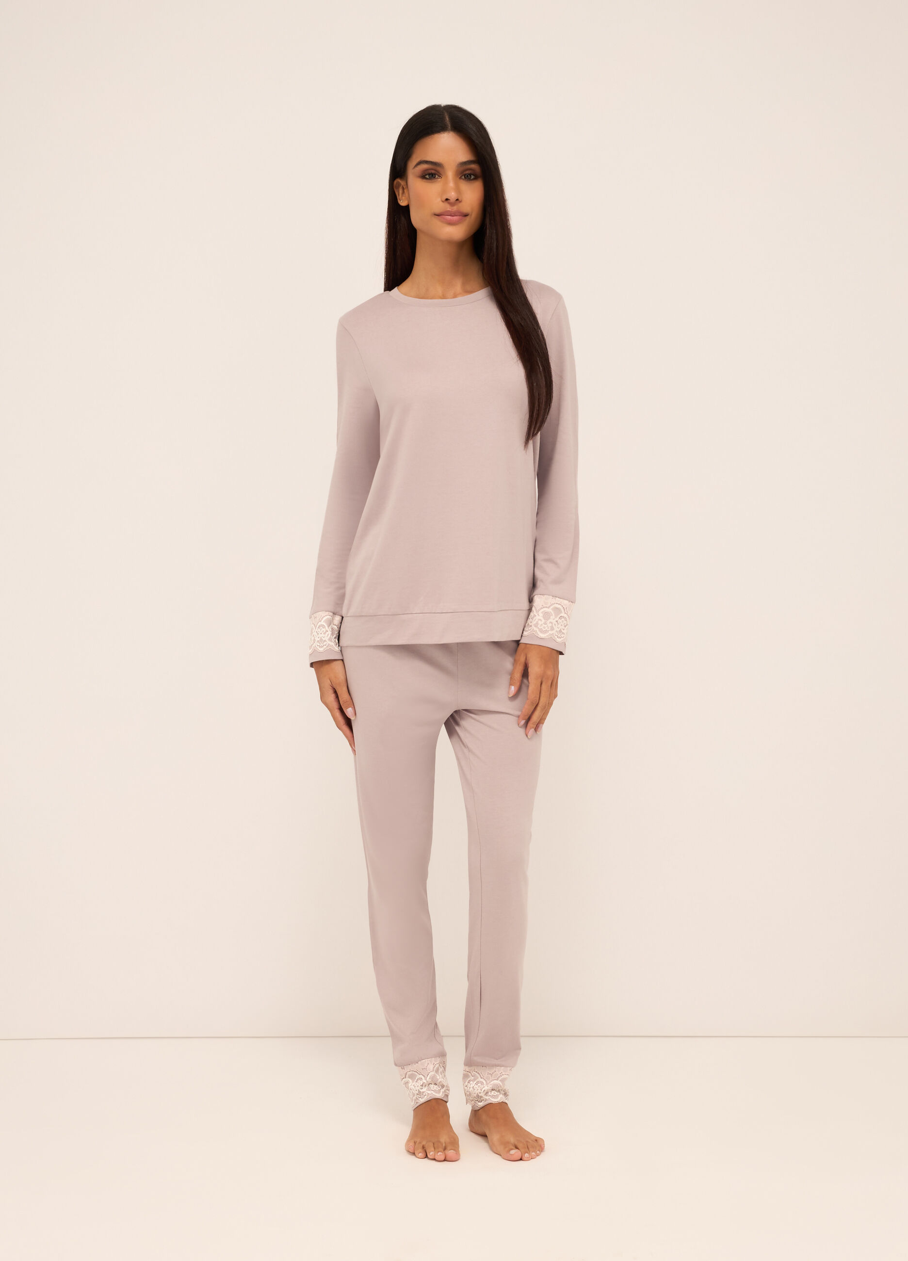 Top pigiama in misto cotone donna
