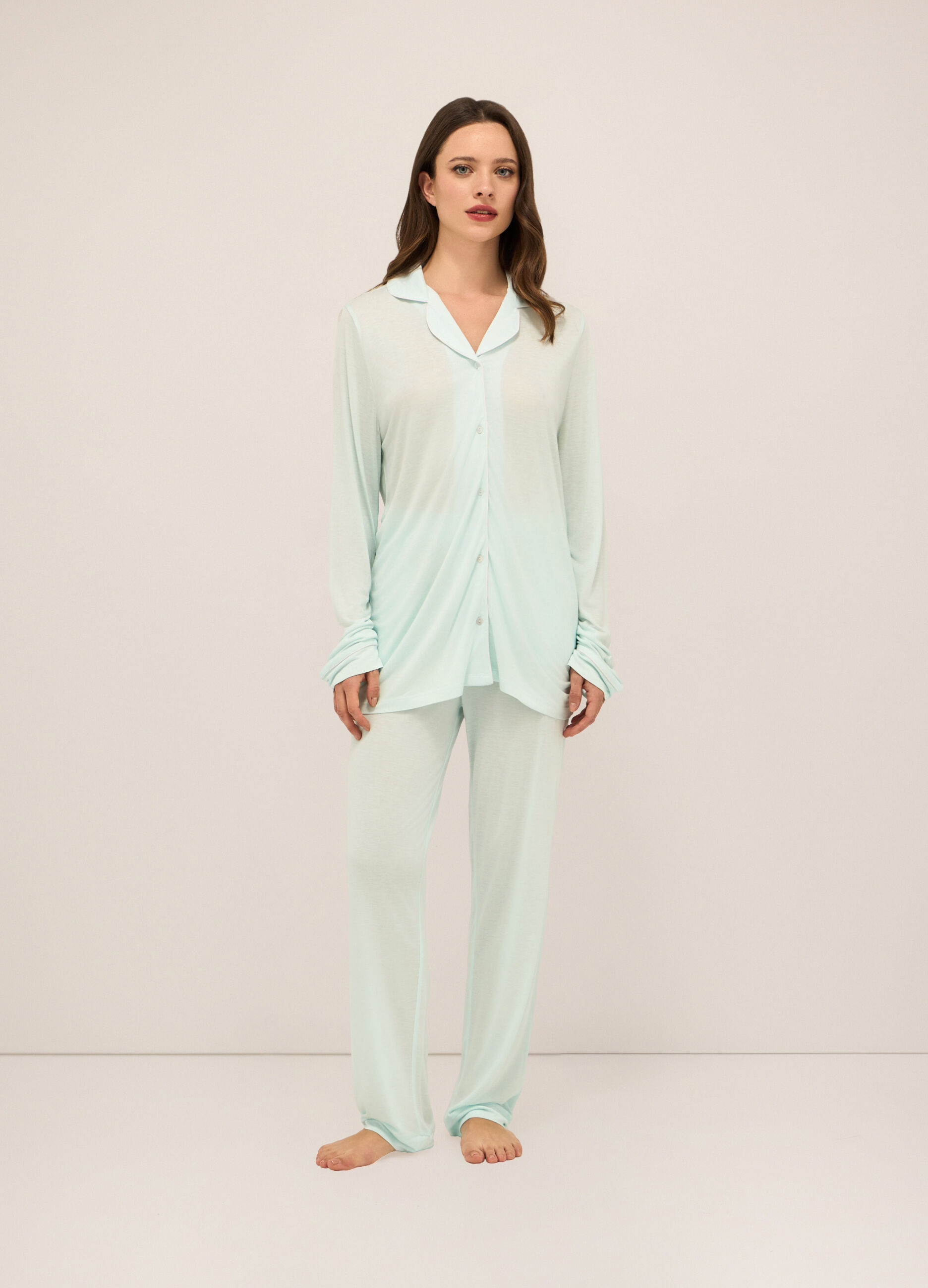 Pantaloni in pura viscosa donna