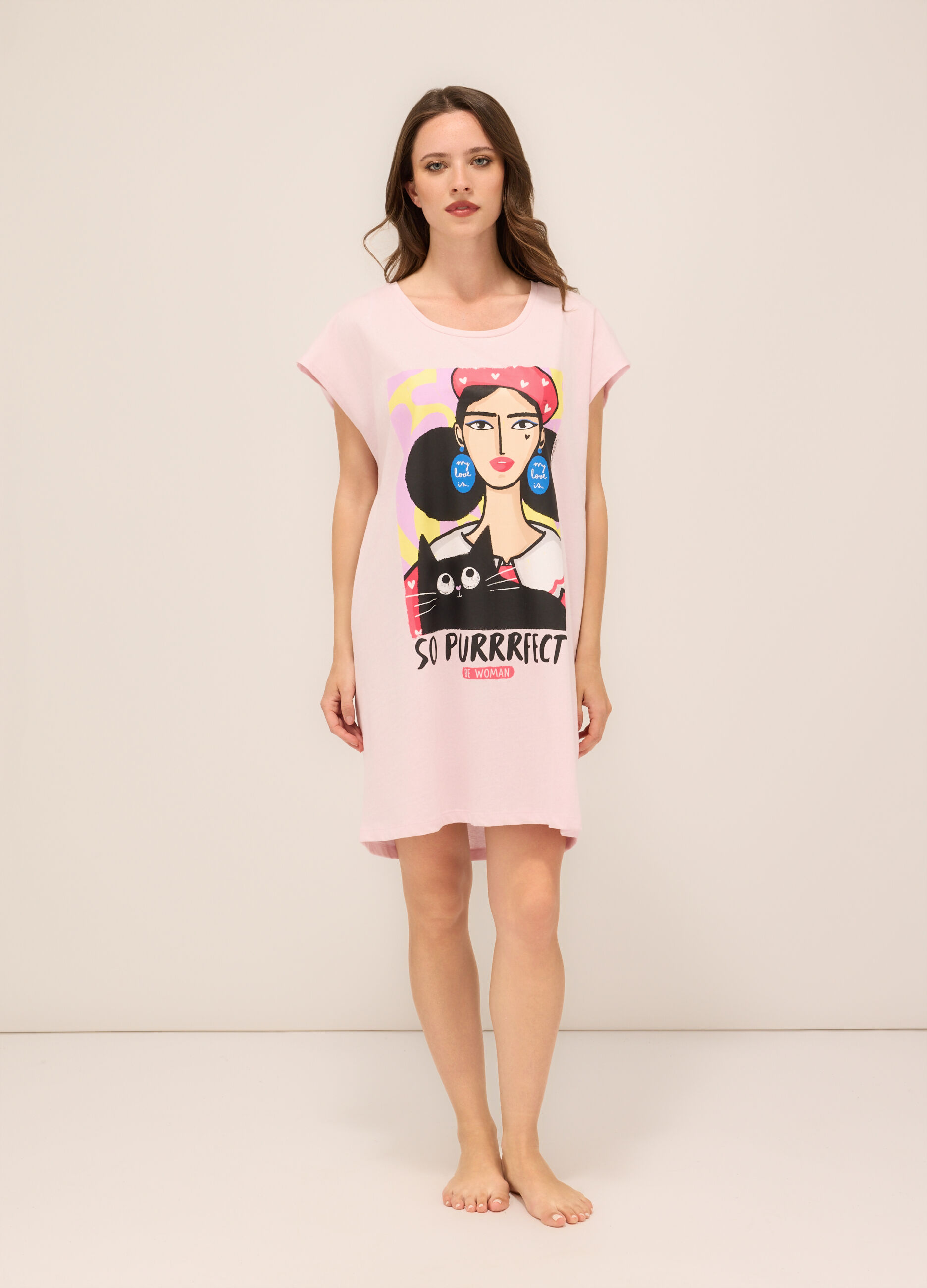 Maxi t-shirt da spiaggia donna