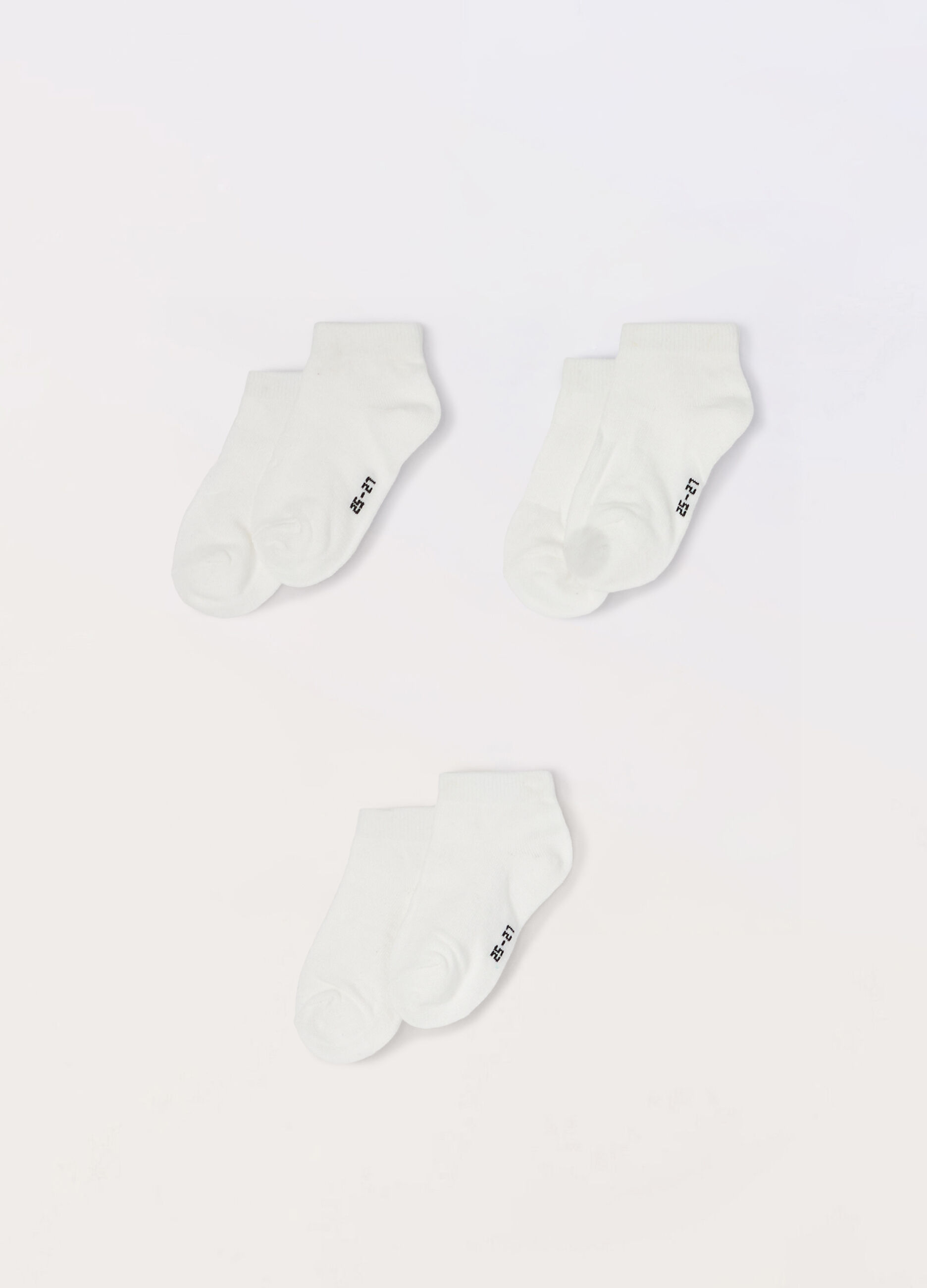 Pack 3 calze corte misto cotone