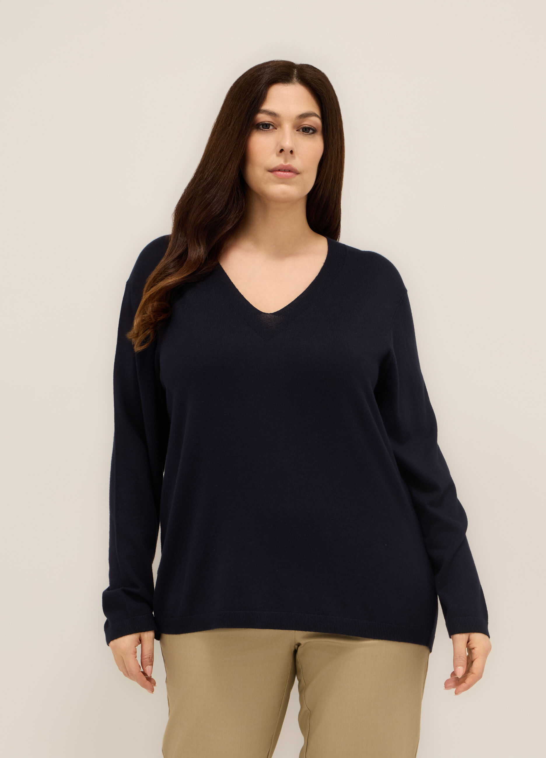 Tricot misto viscosa donna curvy