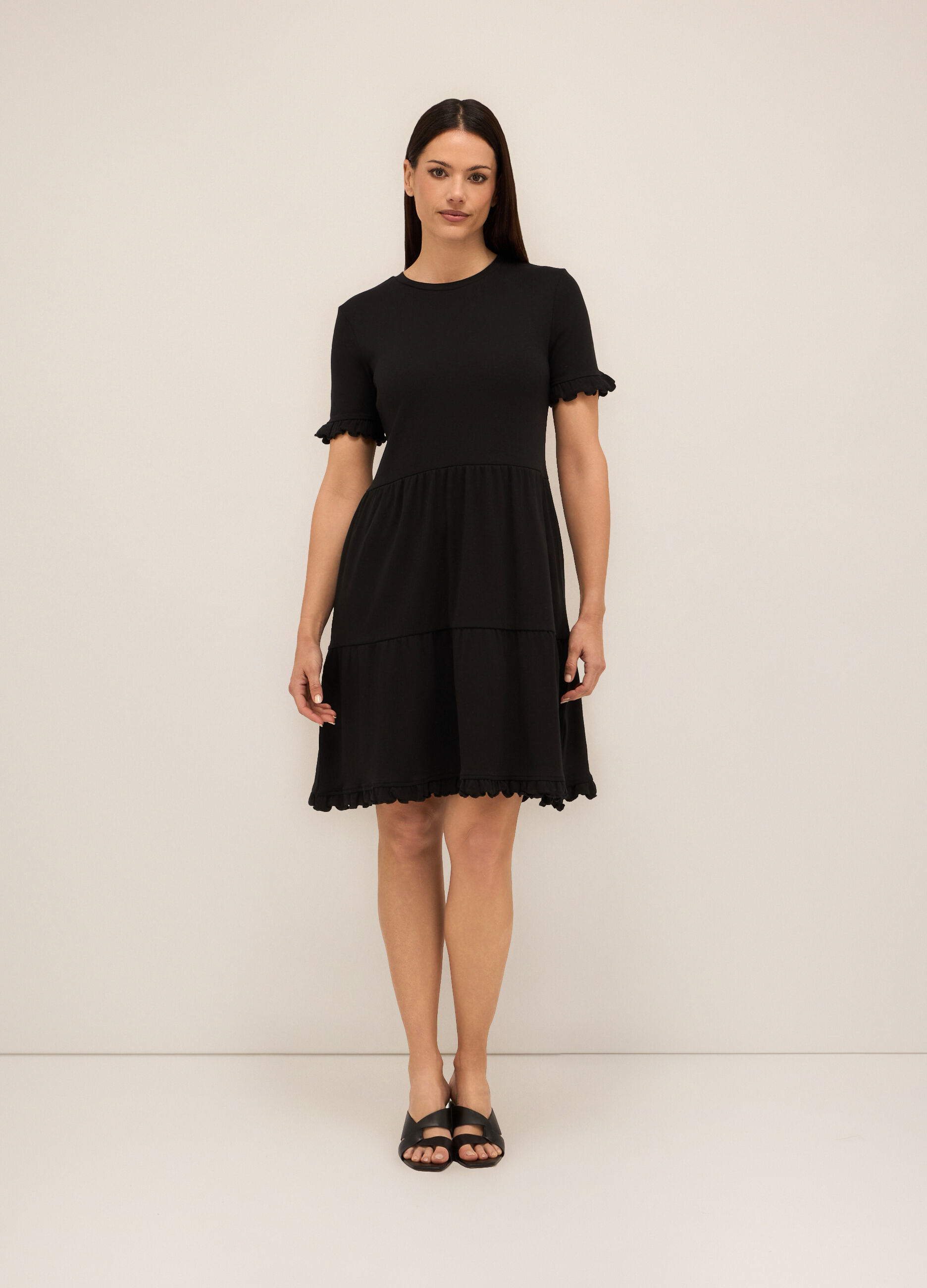 Abito in jersey di cotone stretch donna