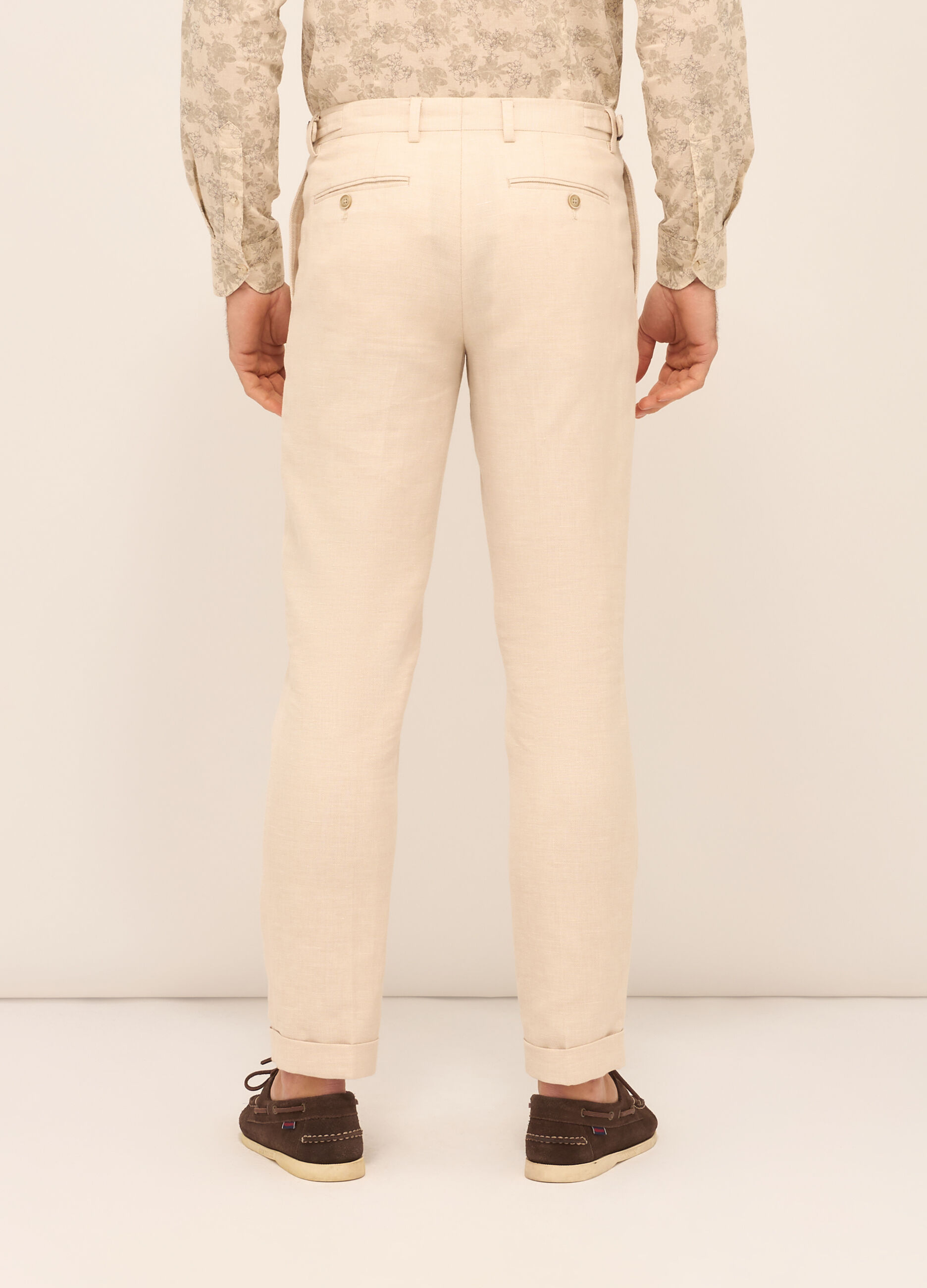 Pantaloni classici in cotone e lino uomo 3 Pantaloni classici in cotone e lino uomo