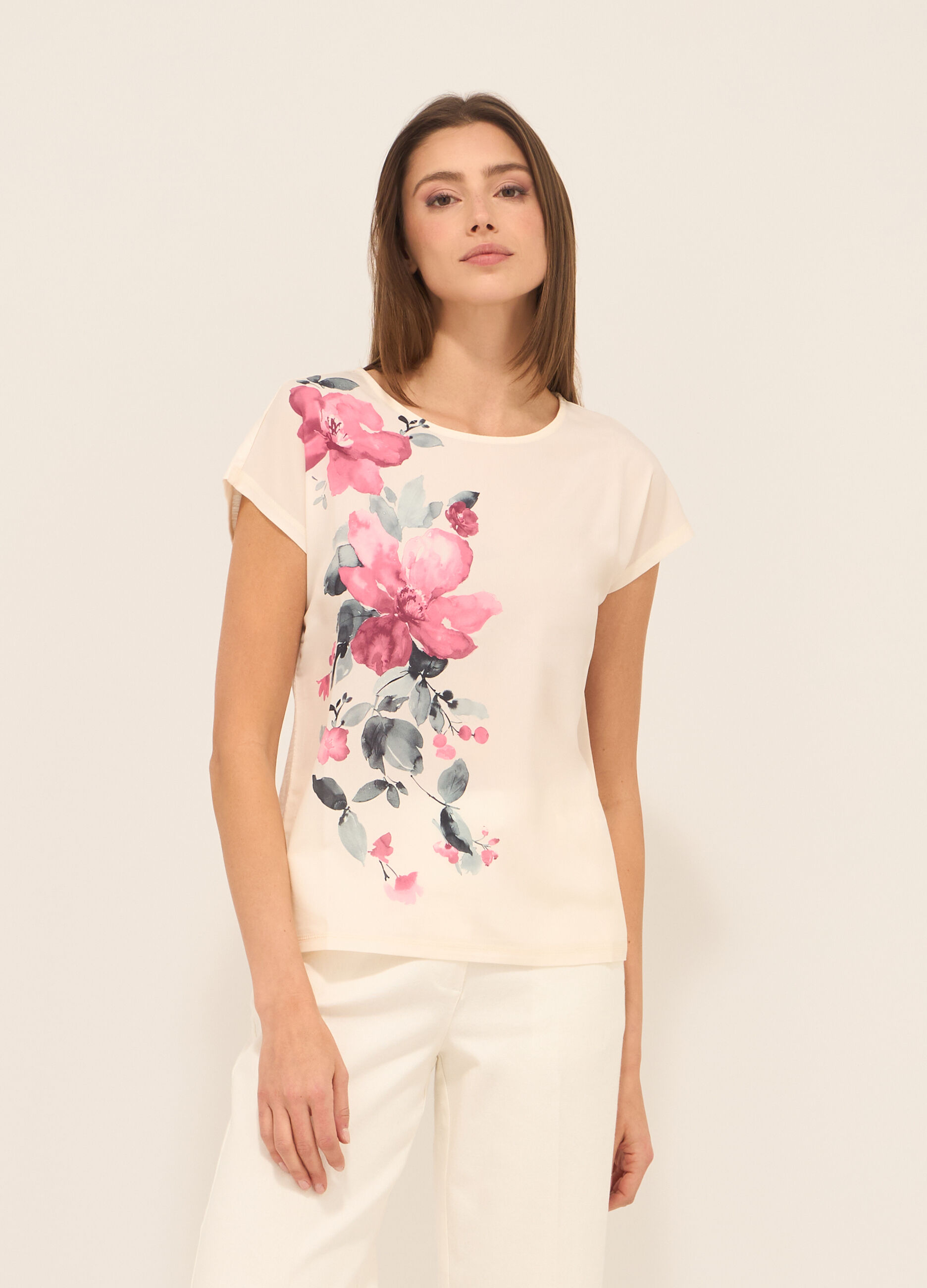 T-shirt con stampa donna