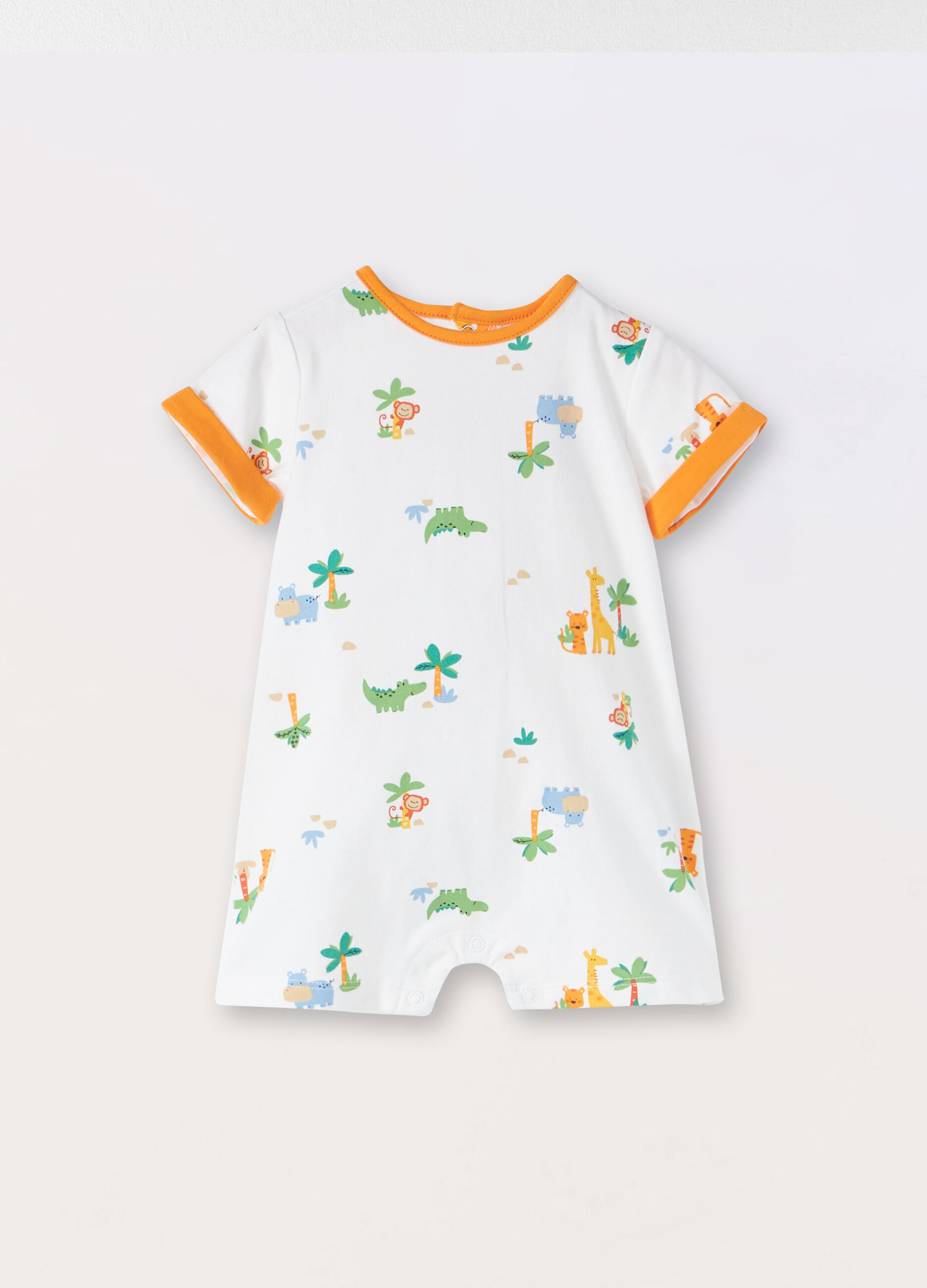Tutina in jersey di cotone stretch neonato