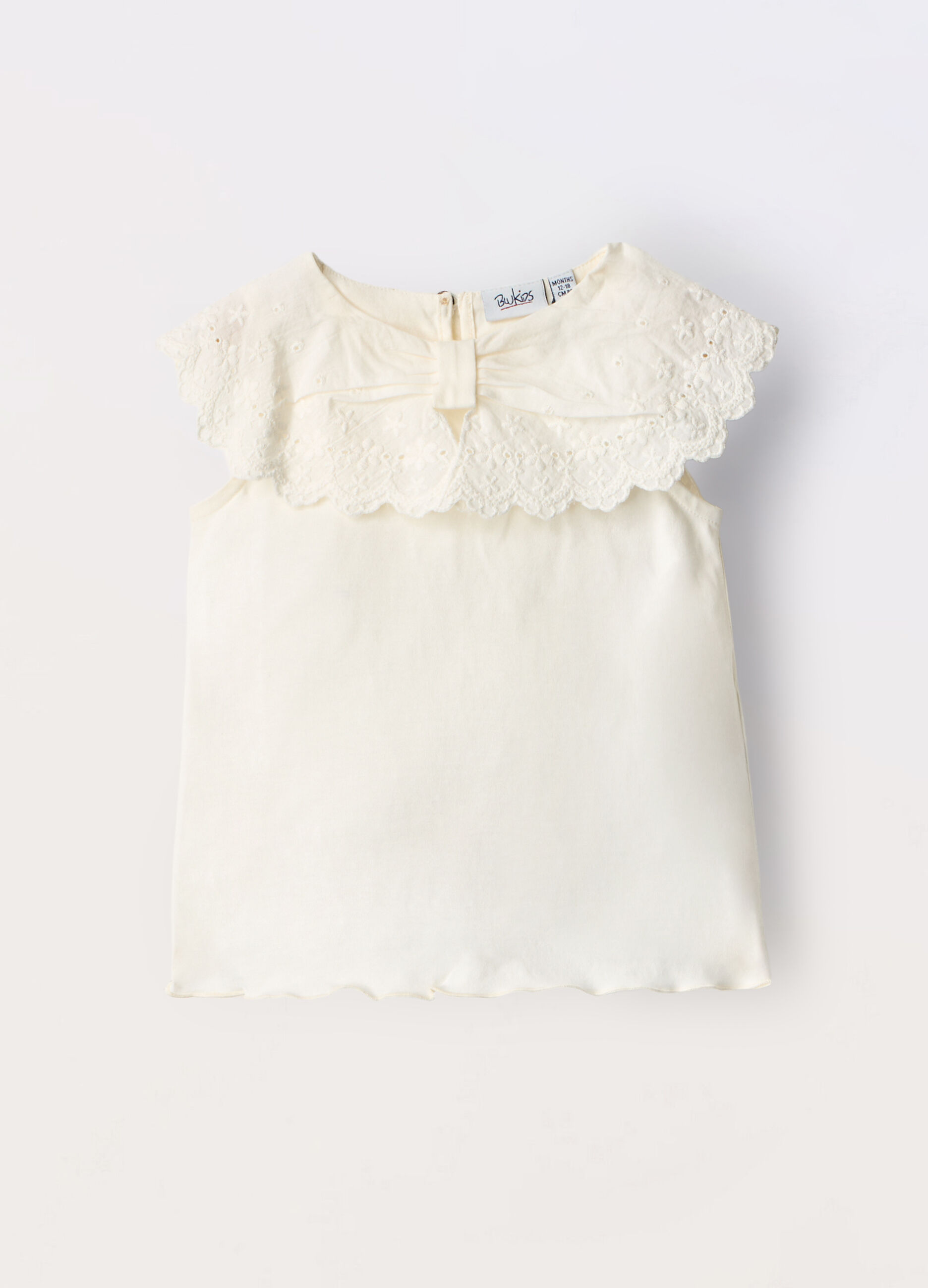 Top in jersey di puro cotone neonata