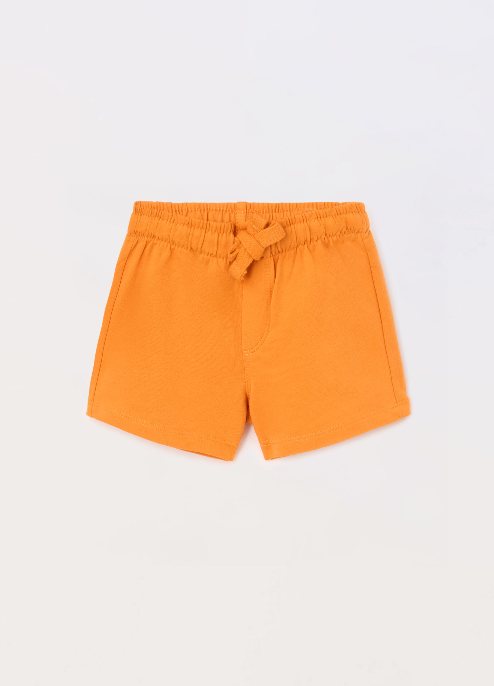 Shorts in french terry di puro cotone neonato