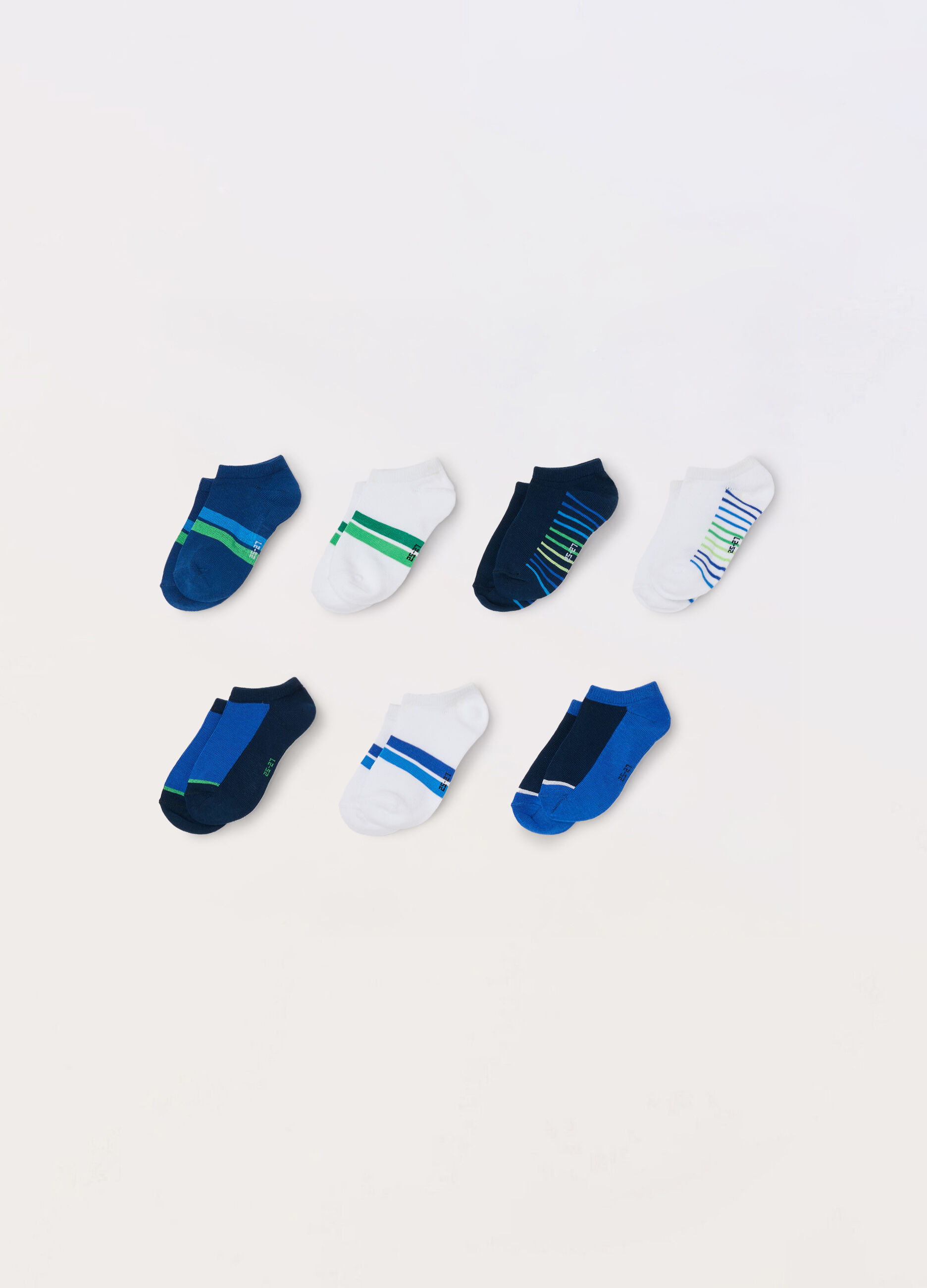 Pack 7 calze extra-corte misto cotone
