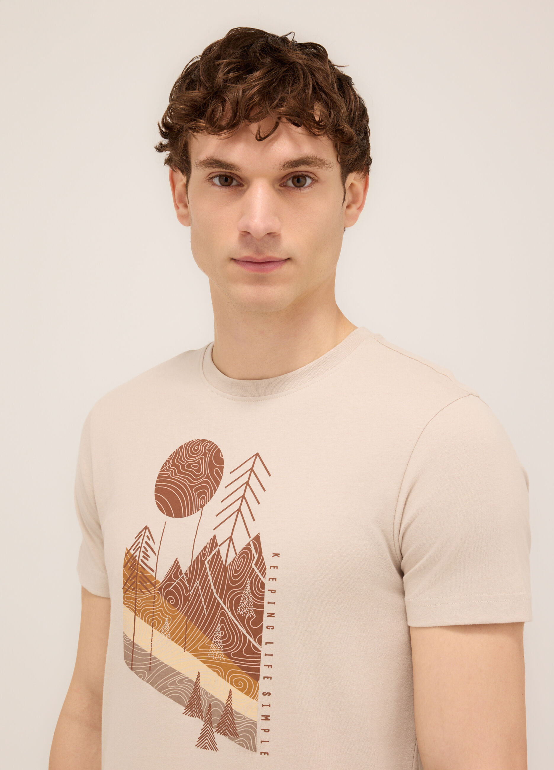 T-shirt girocollo stampa natura 4 T-shirt girocollo stampa natura