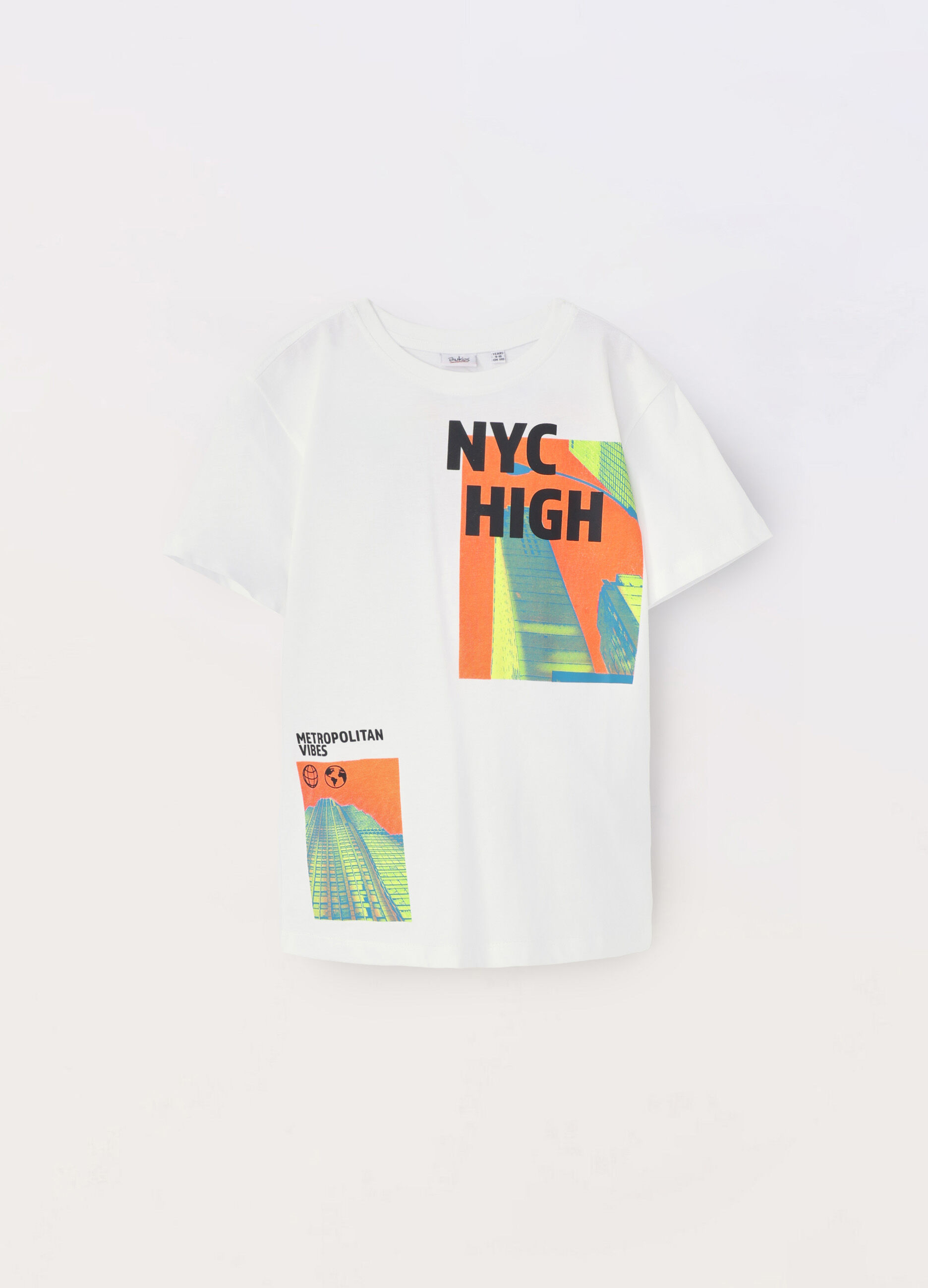 T-shirt in jersey di puro cotone ragazzo