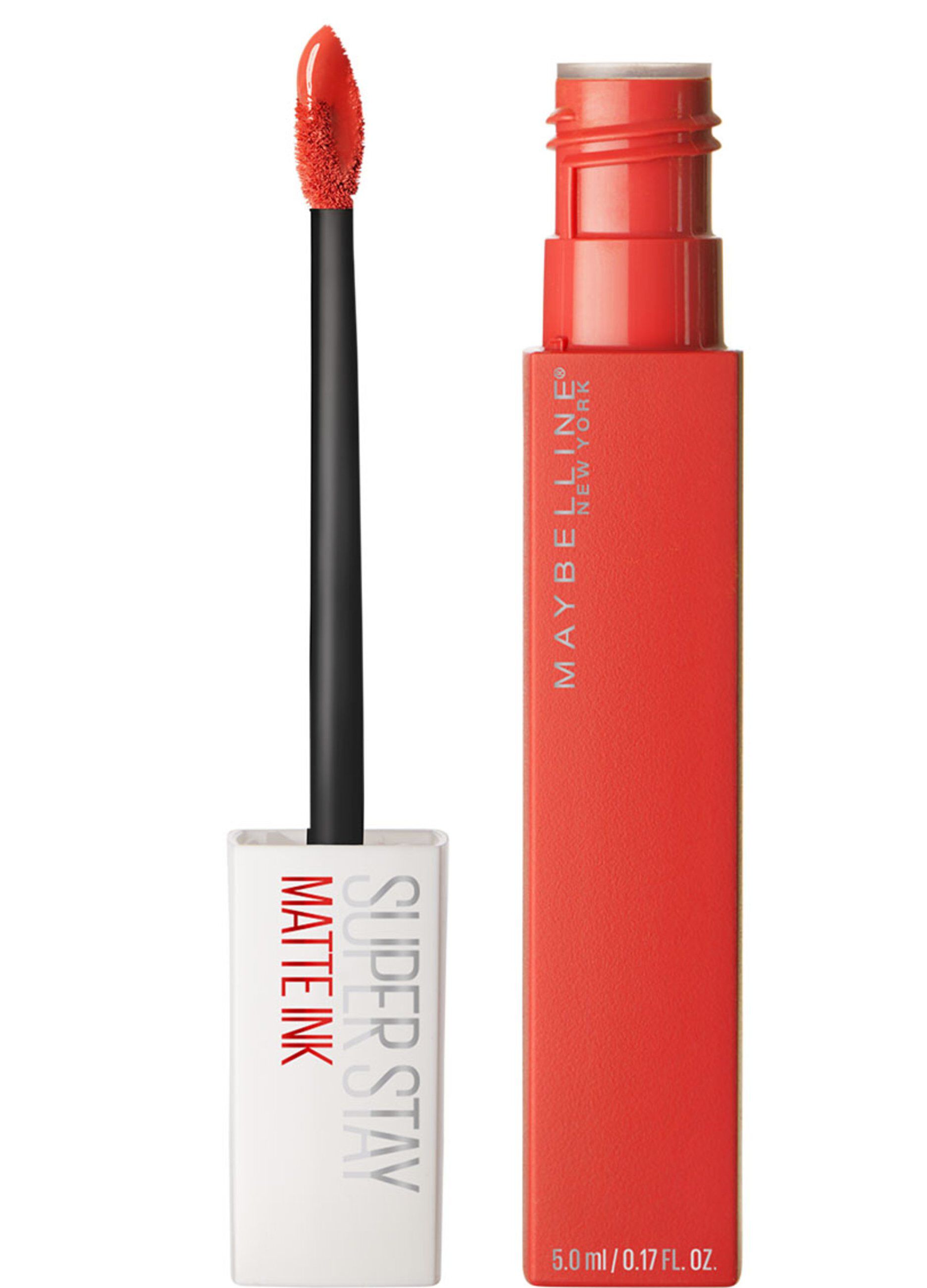 Maybelline New York Tinta Labbra SuperStay Matte Ink, Rossetto Matte Liquido a Lunga Tenuta, Heroine (25), 5 ml.