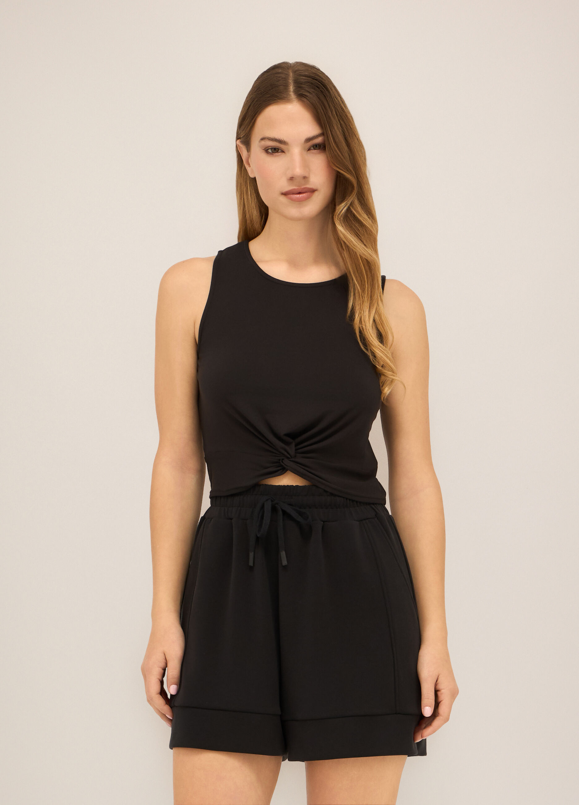 Canotta in jersey stretch donna