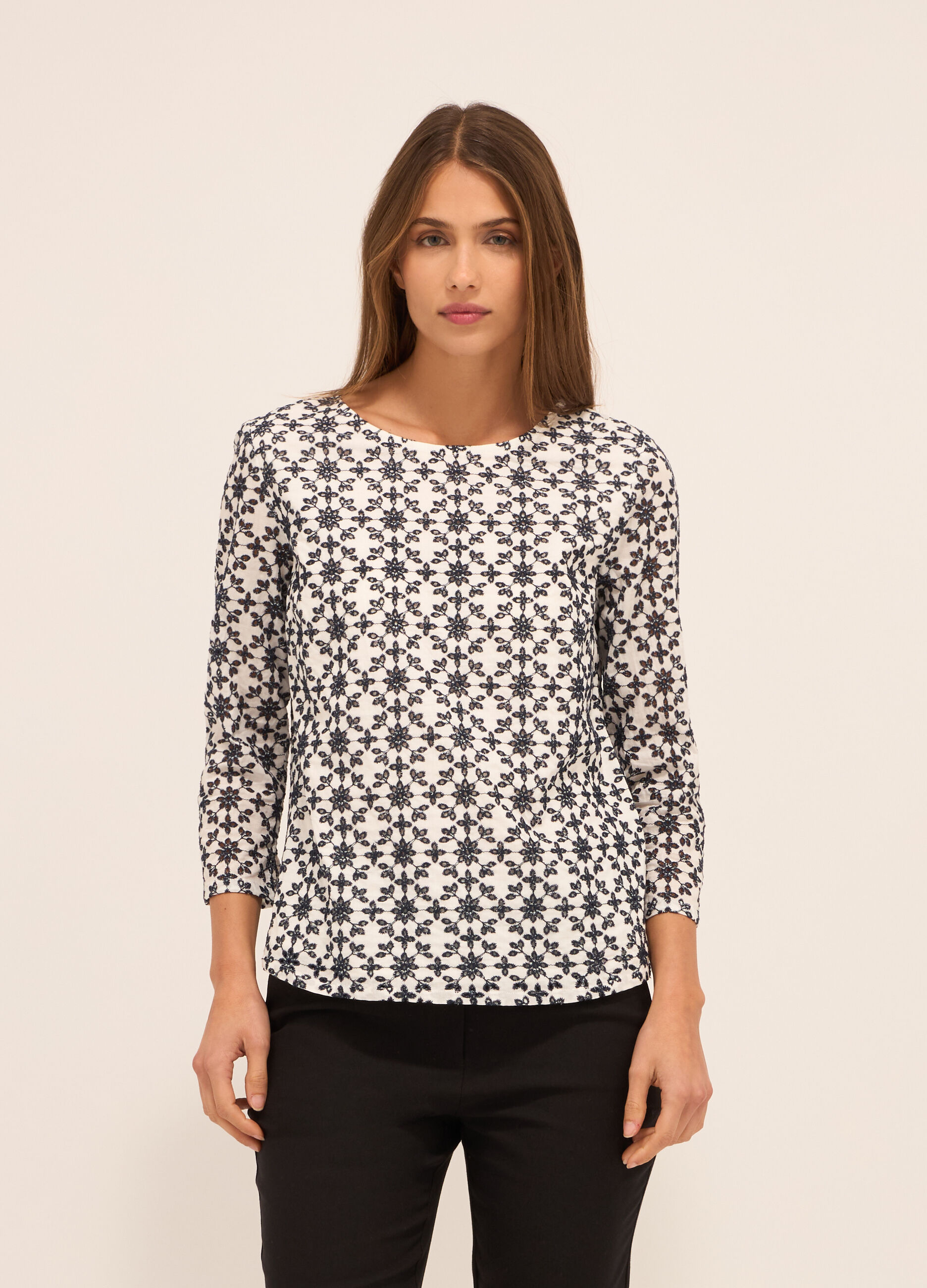 Blusa in puro cotone donna