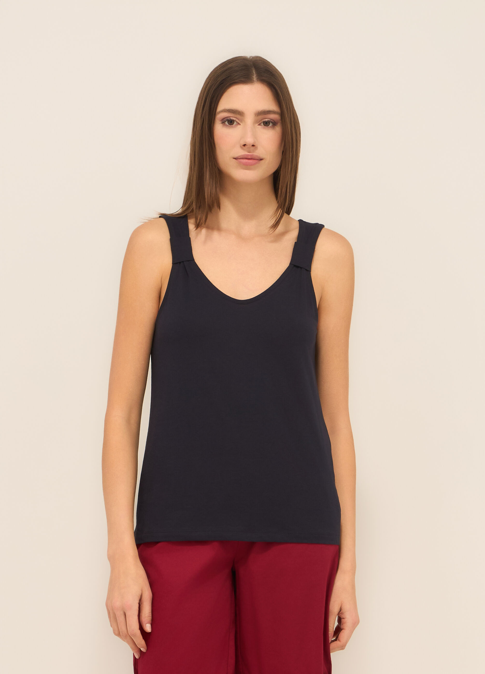 Canotta in puro cotone donna