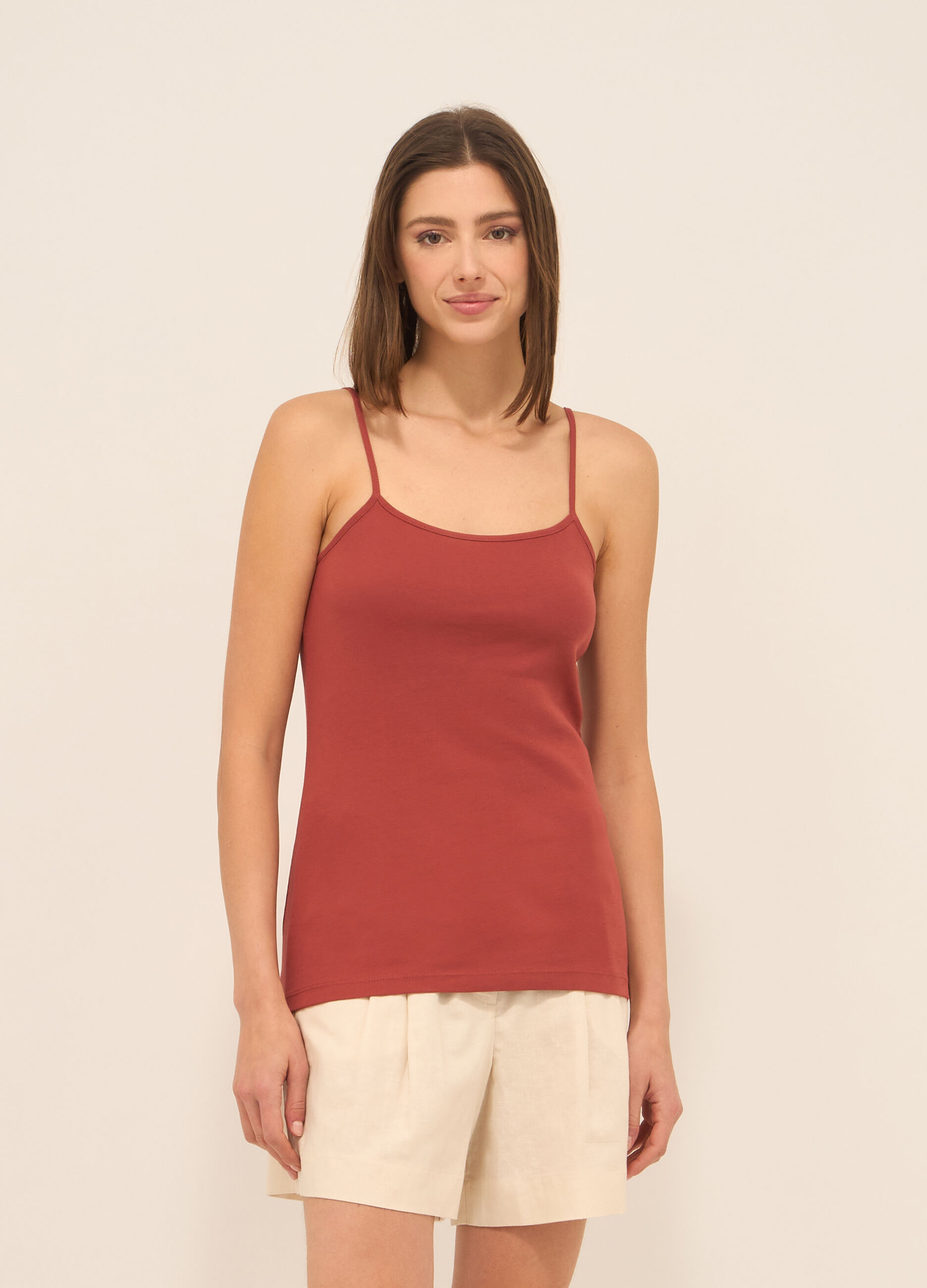 Canotta in puro cotone donna