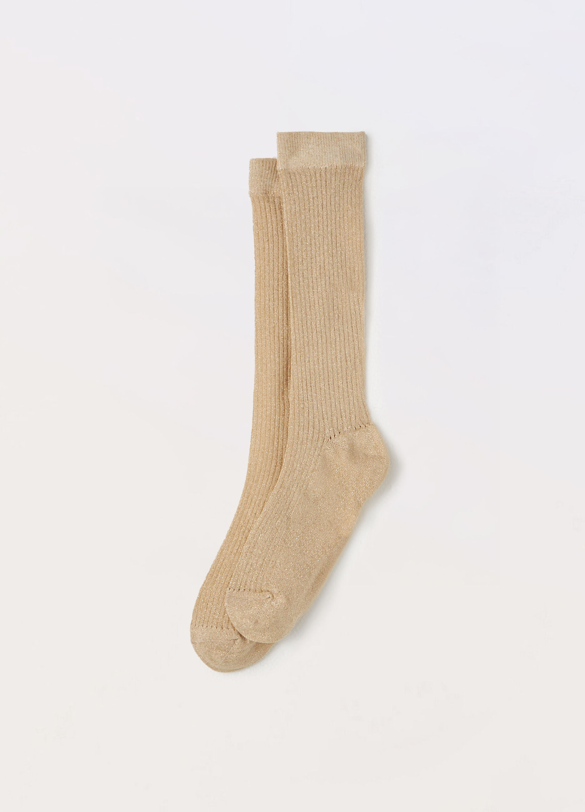 Calze lunghe con filo lurex donna