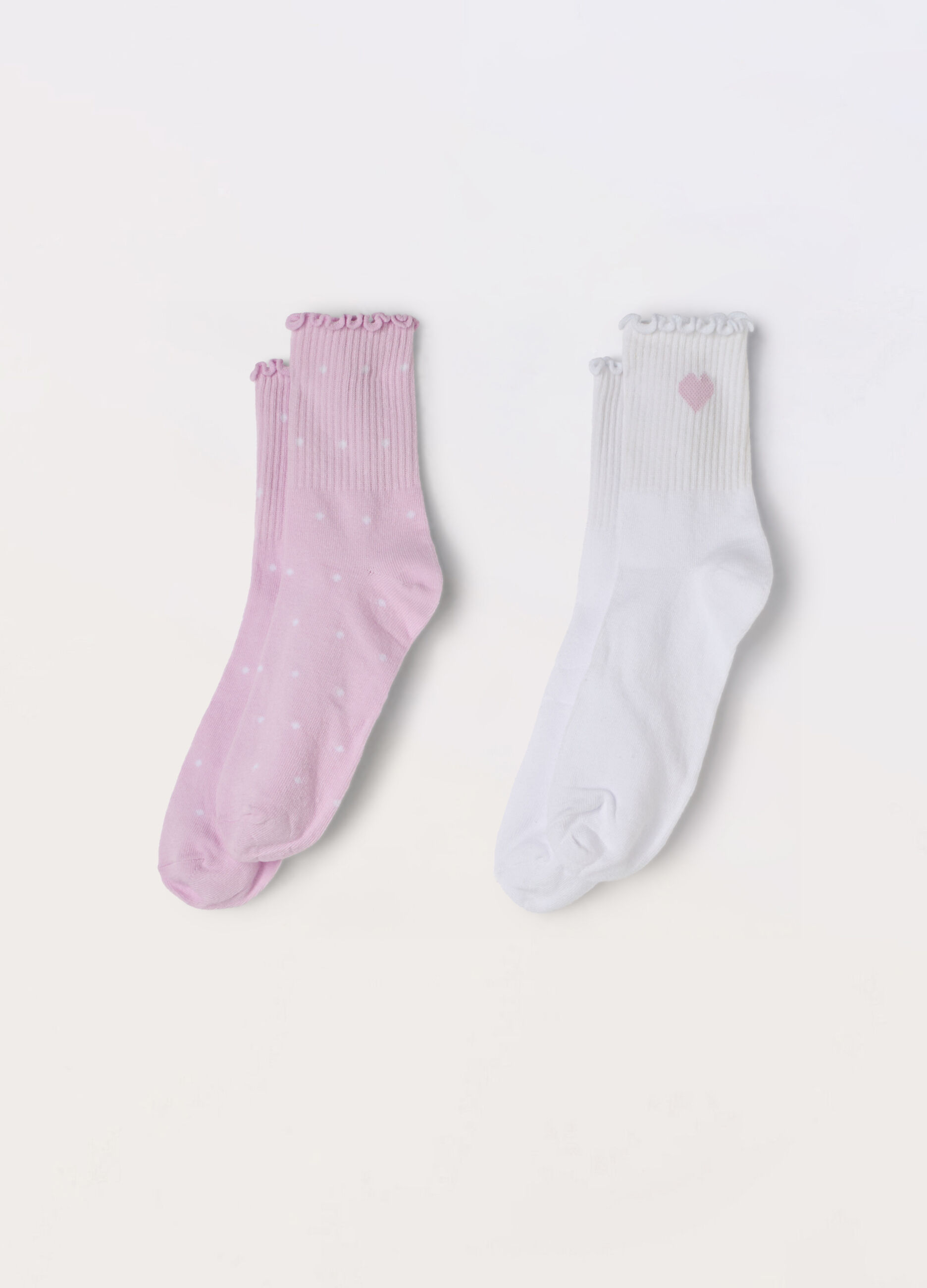 Pack 2 calze misto cotone donna