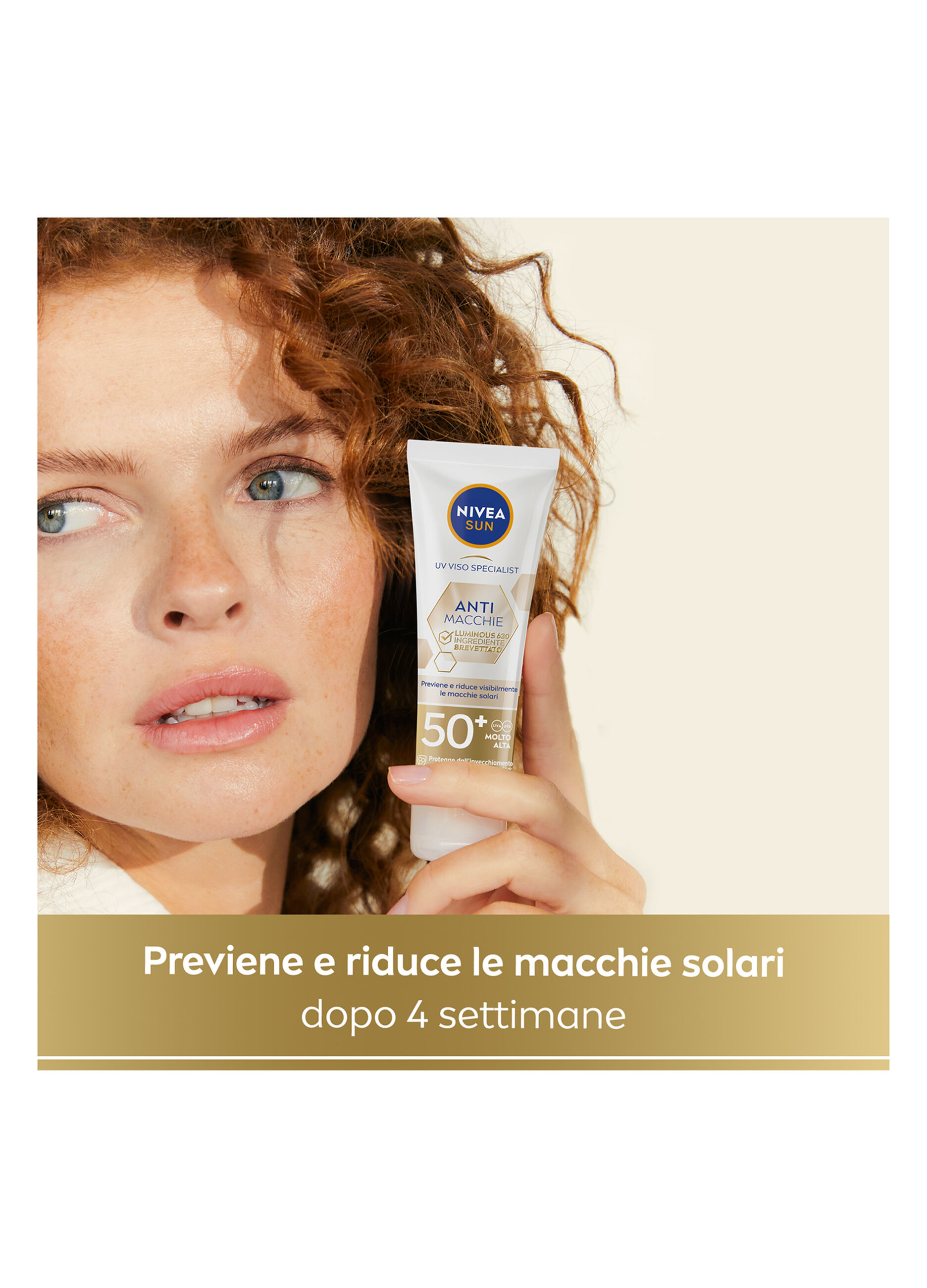 Nivea Sun Crema Viso Solare Anti-Macchie Luminous630 FP50+ 40 ml, Crema solare viso 50+ anti-macchie 4 Nivea Sun Crema Viso Solare Anti-Macchie Luminous630 FP50+ 40 ml, Crema solare viso 50+ anti-macchie