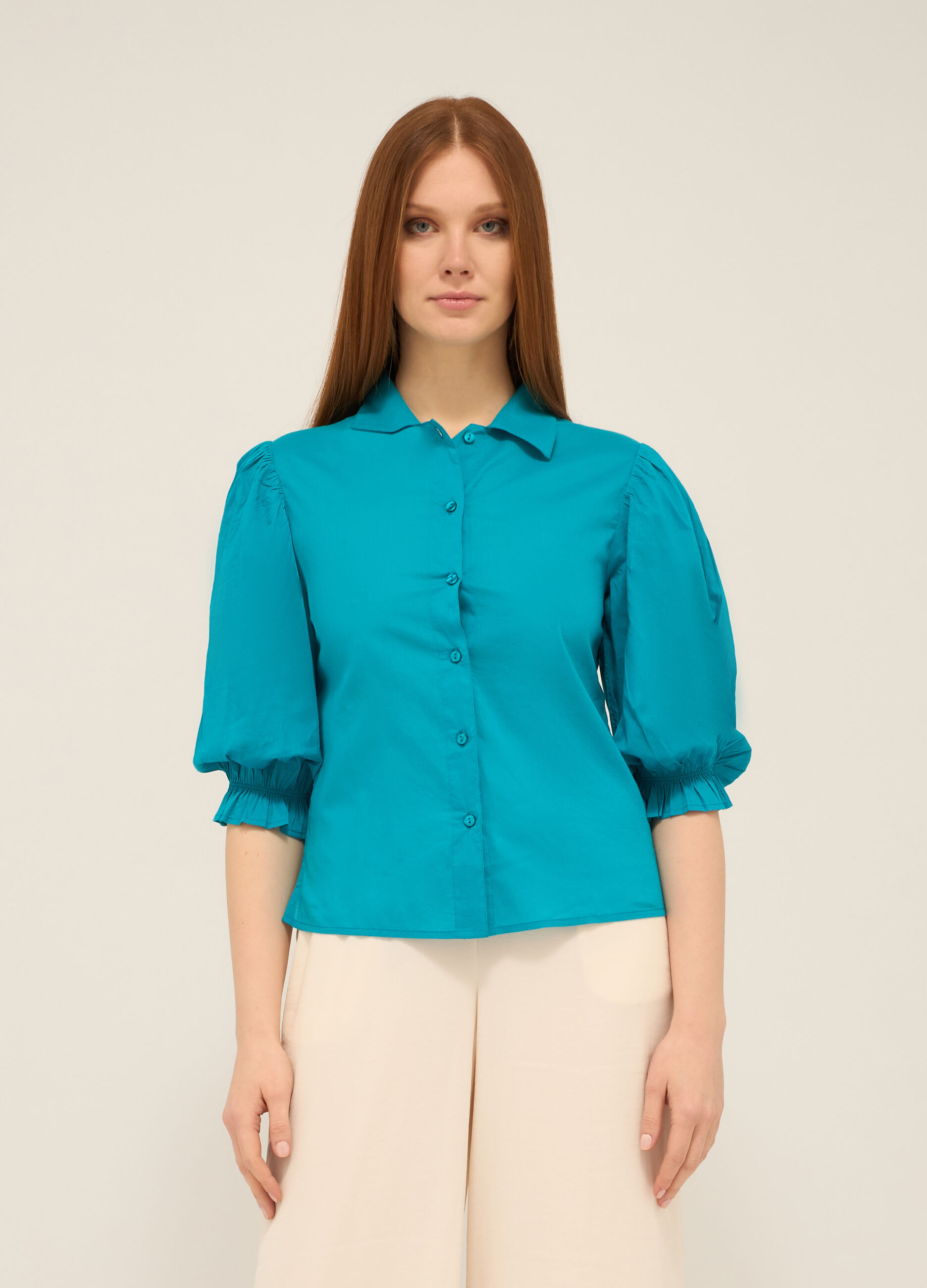 Camicia in puro cotone voile donna