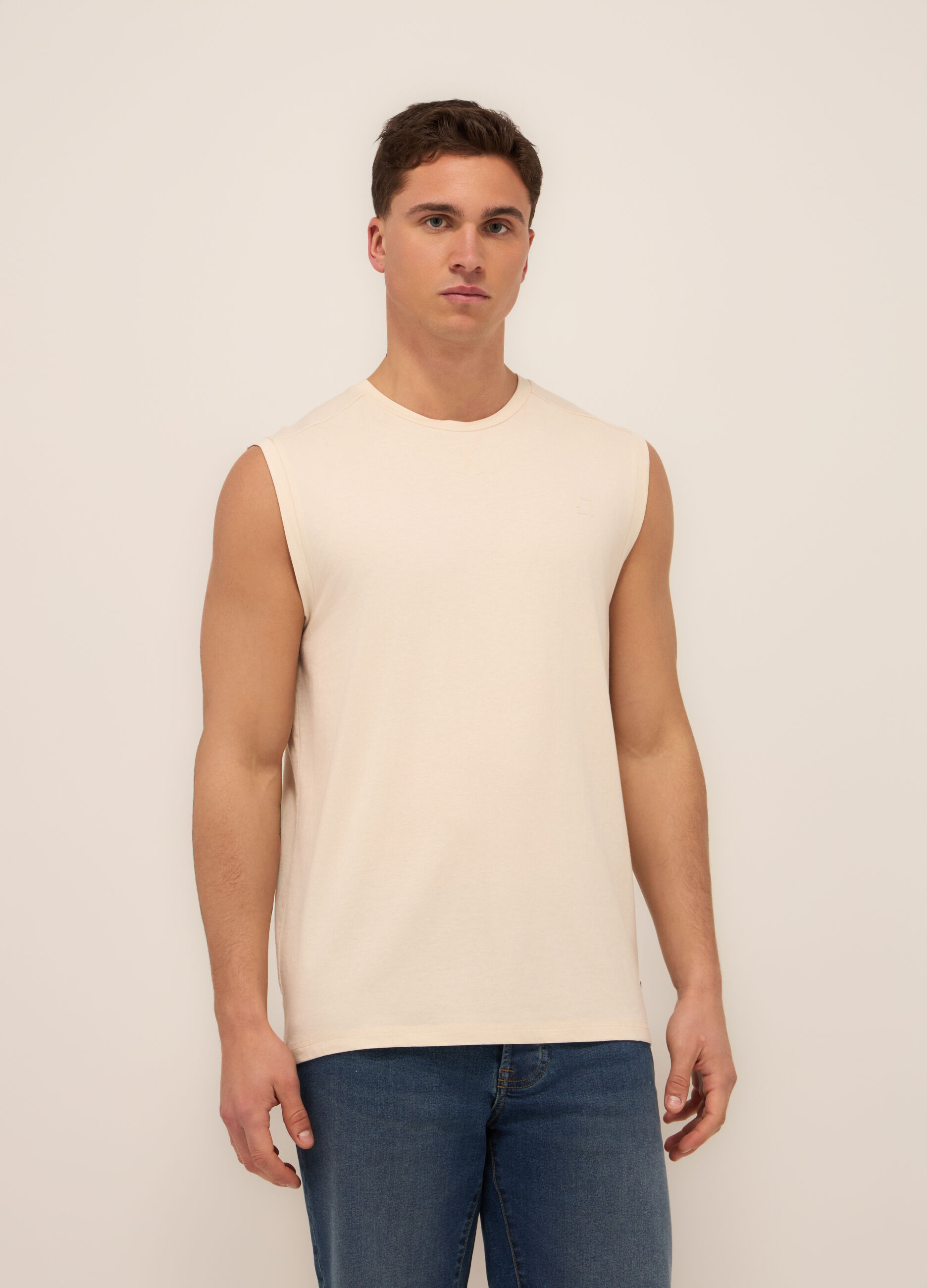 Canotta in cotone e modal stretch uomo