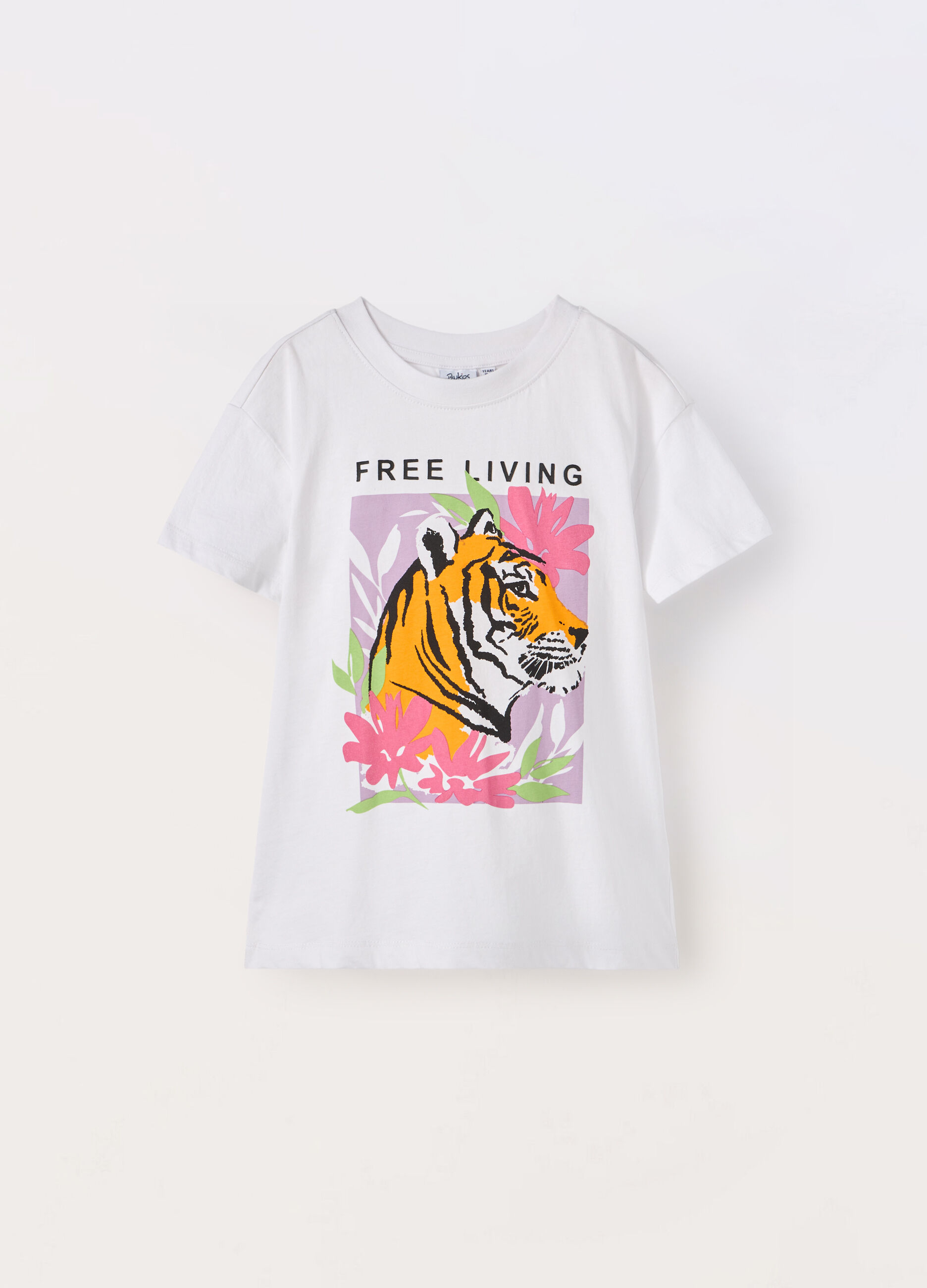 T-shirt in jersey di puro cotone ragazza