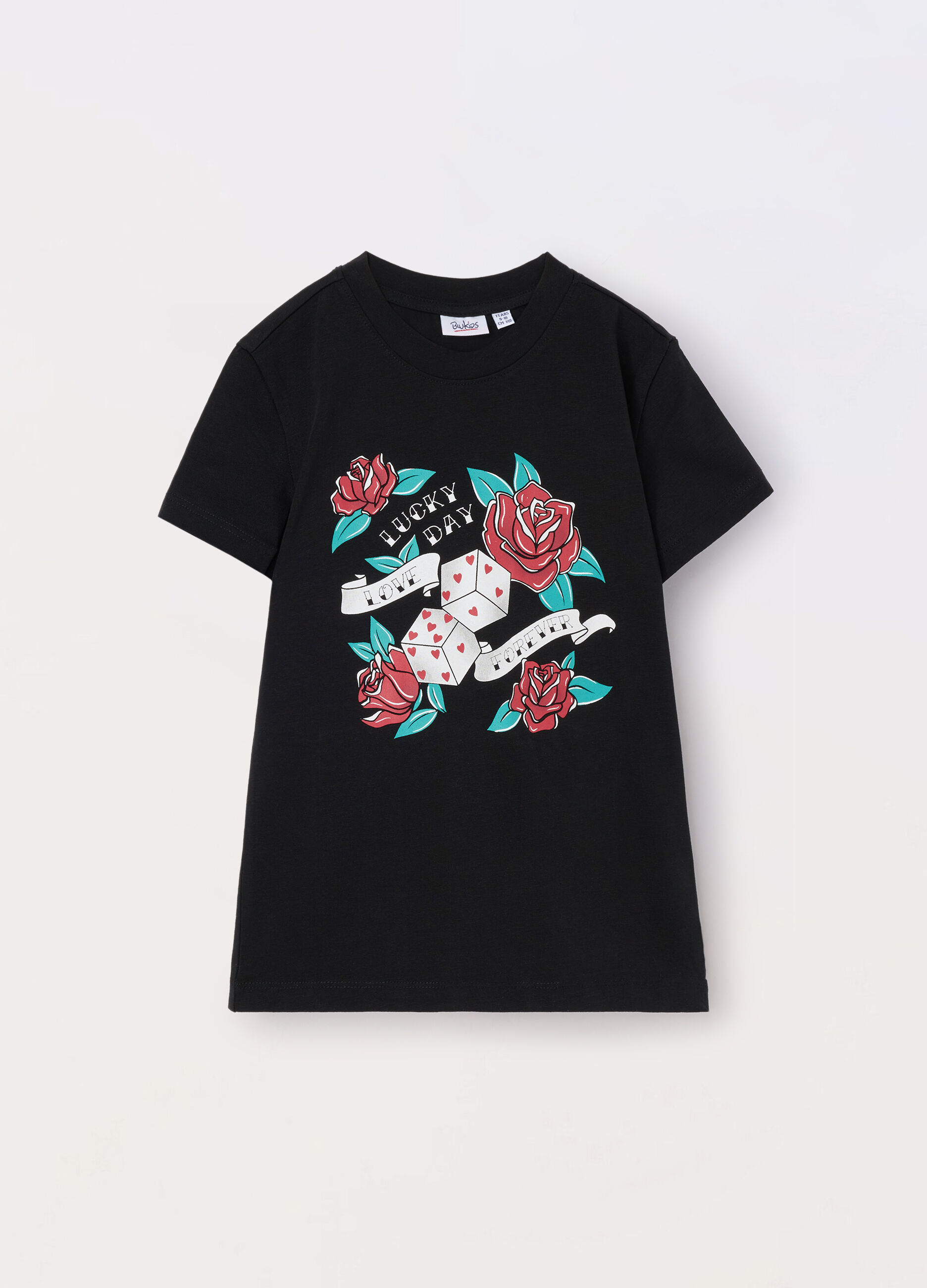 T-shirt in puro cotone ragazza