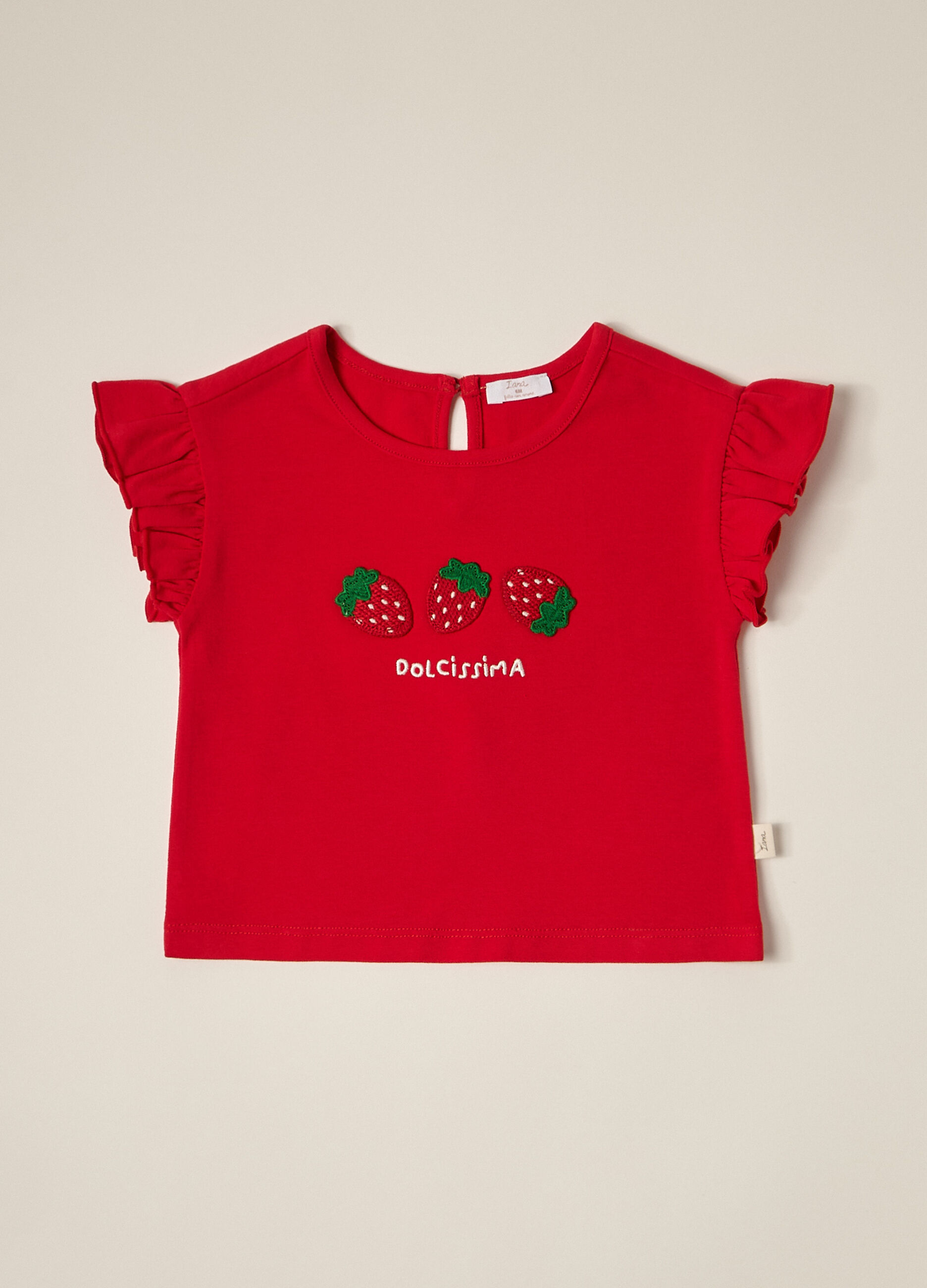 T-shirt in jersey di cotone stretch IANA neonata