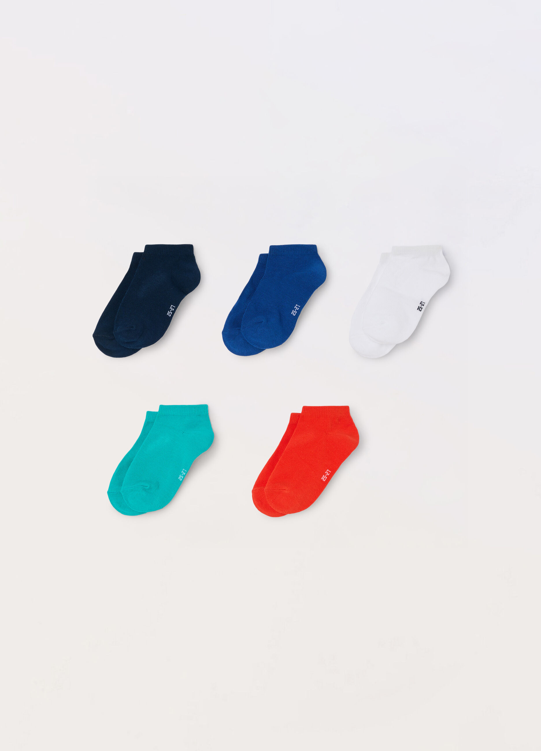 Pack 5 calze corte misto cotone