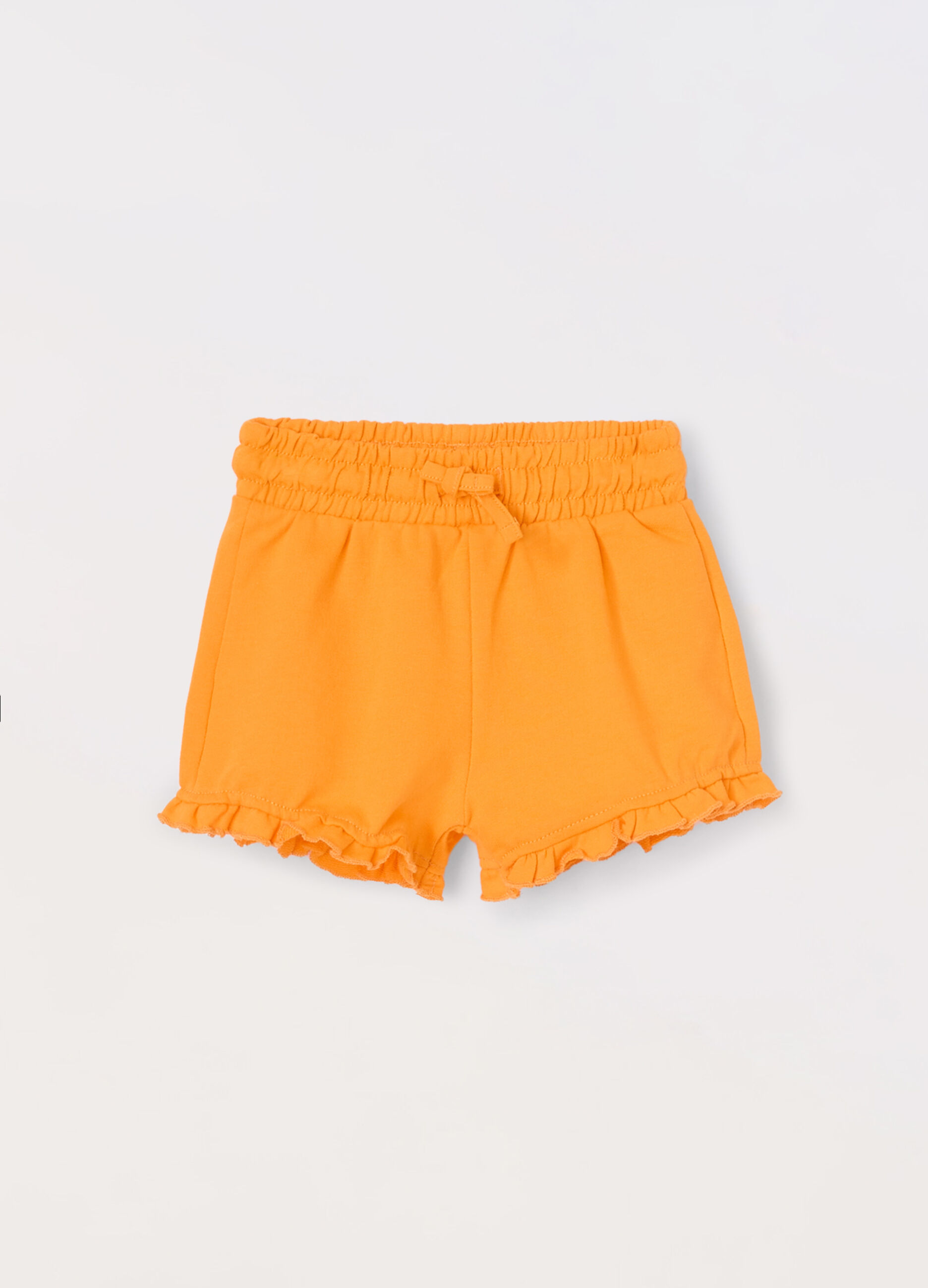 Shorts in french terry di puro cotone neonata