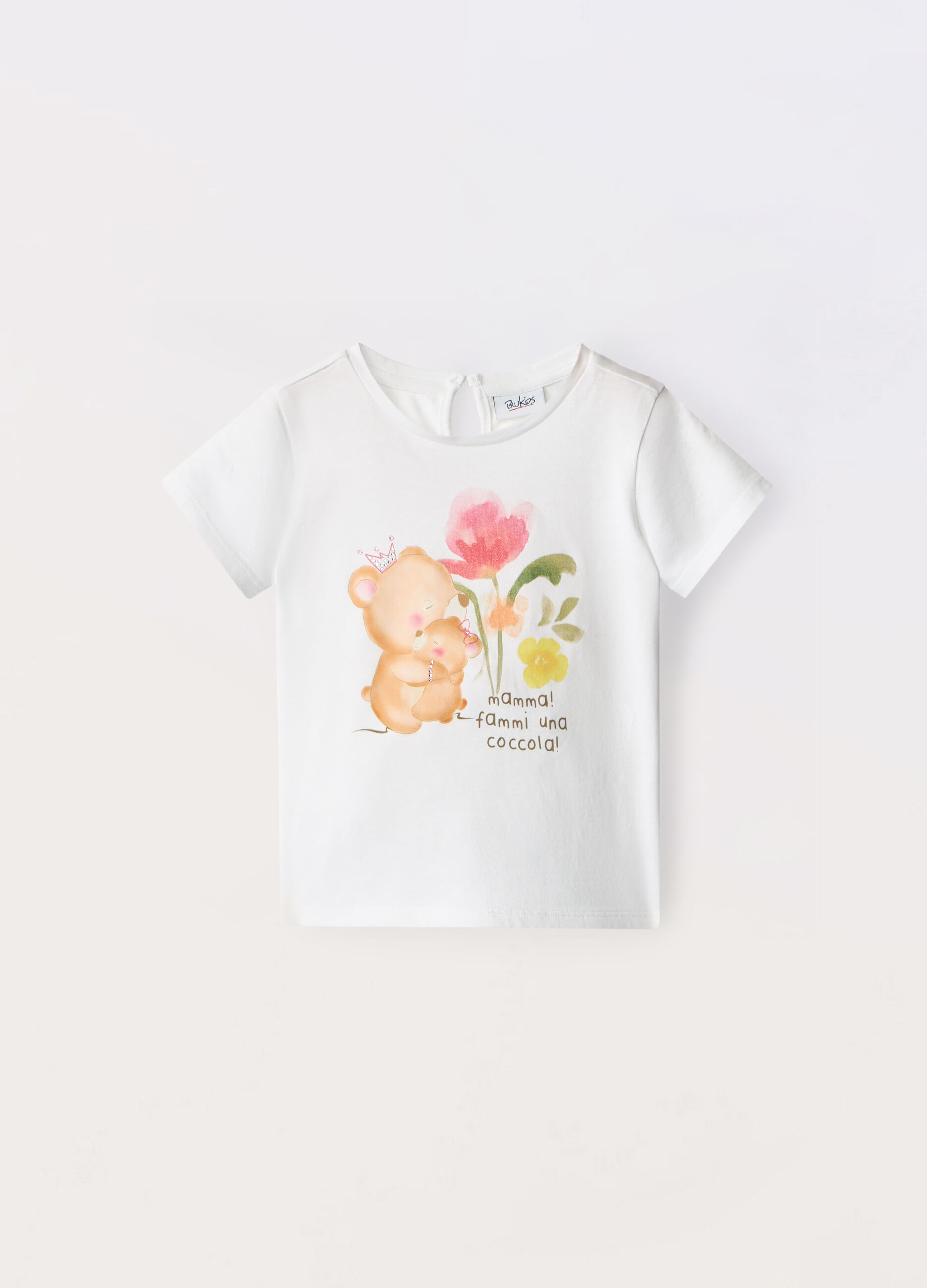 T-shirt in jersey di puro cotone neonata