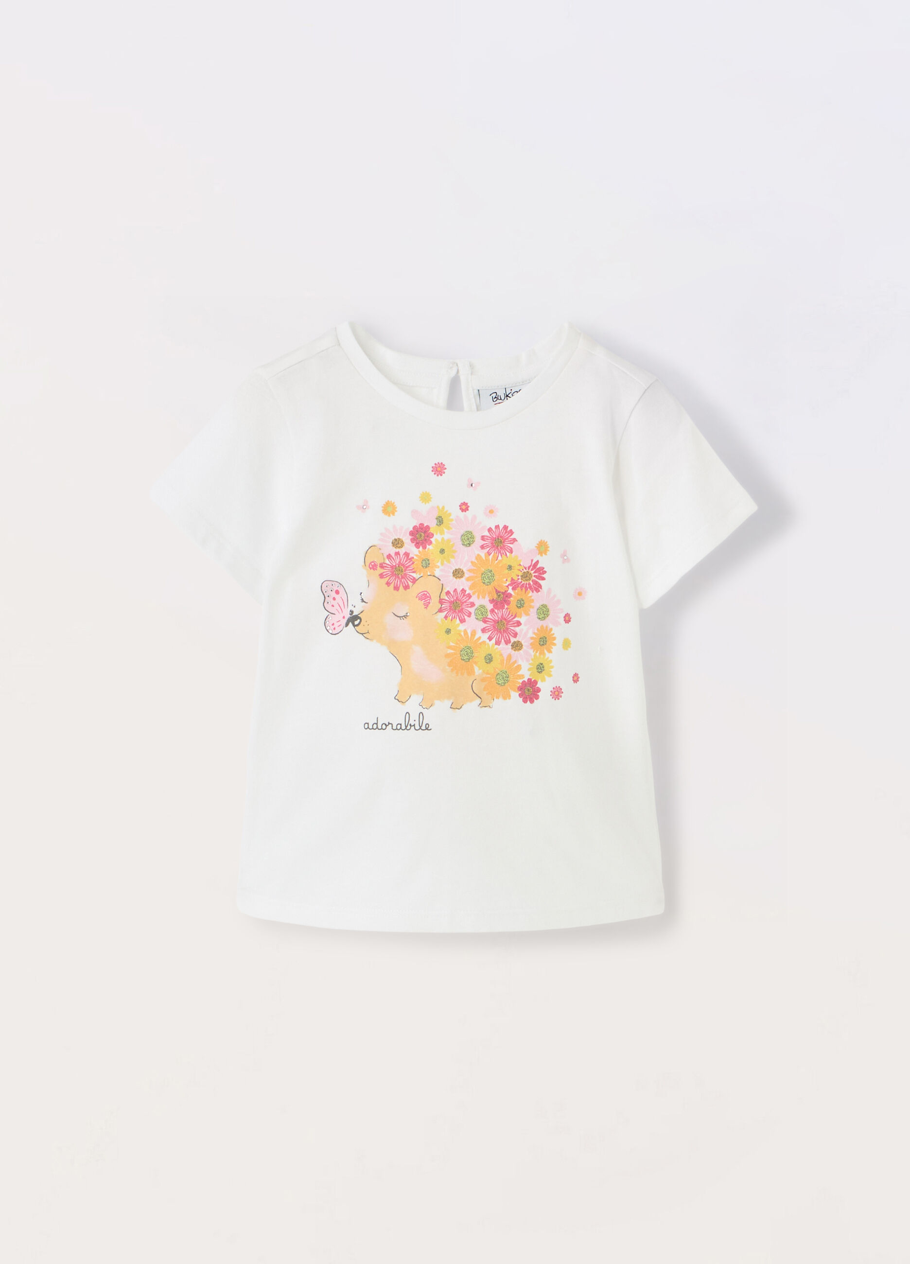 T-shirt in jersey di puro cotone neonata