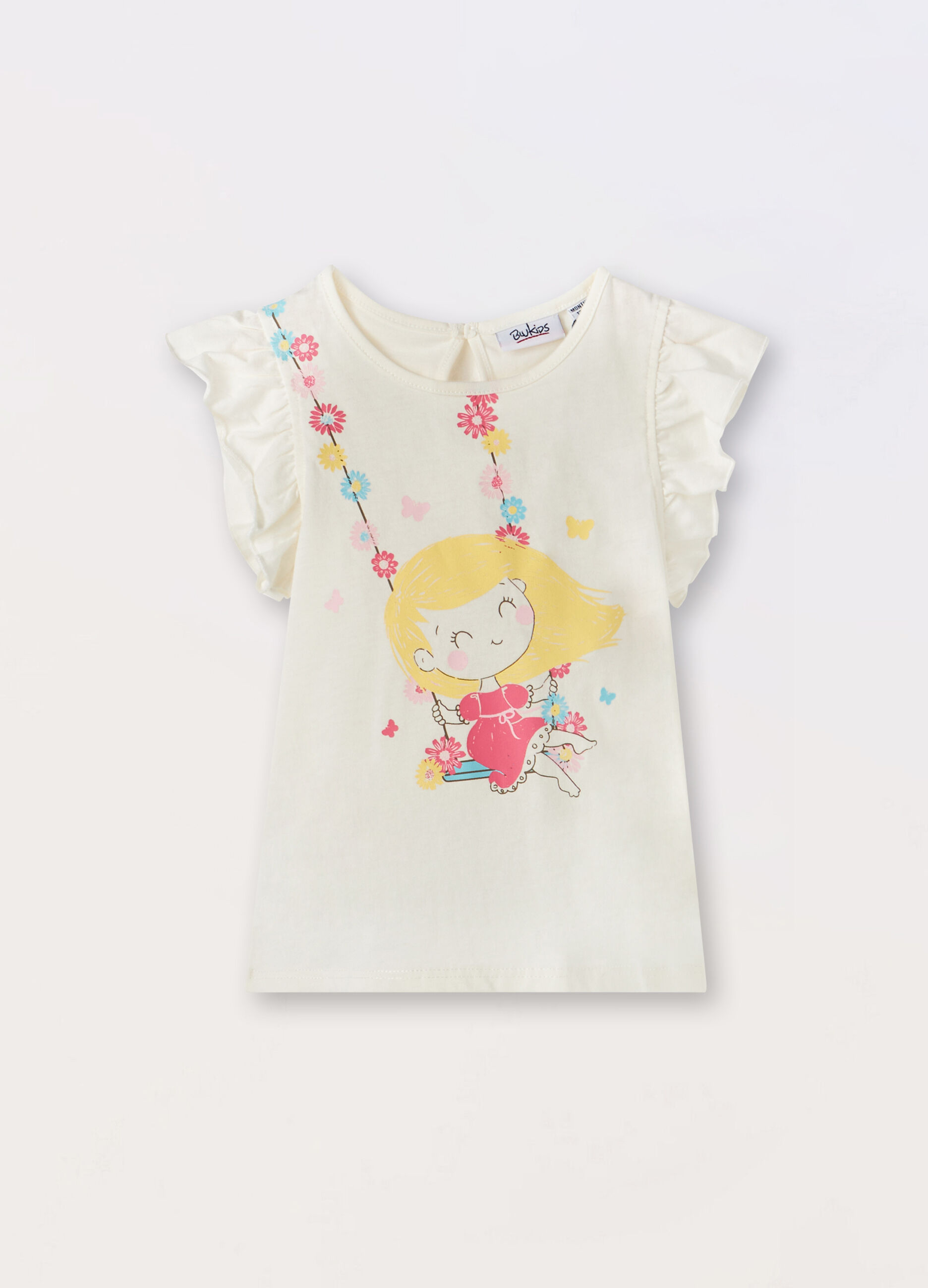 T-shirt in jersey di puro cotone neonata