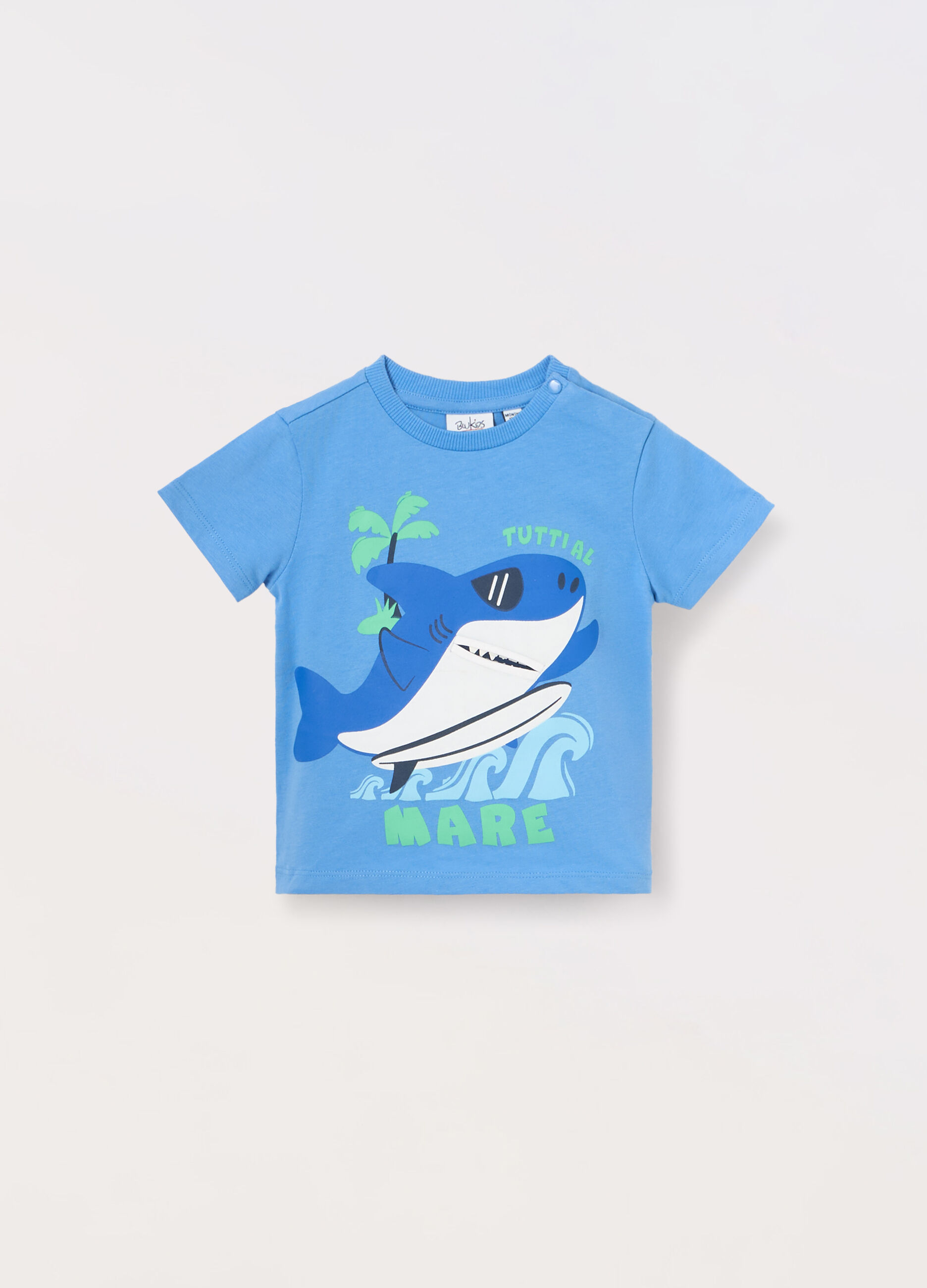 T-shirt in jersey di puro cotone neonato