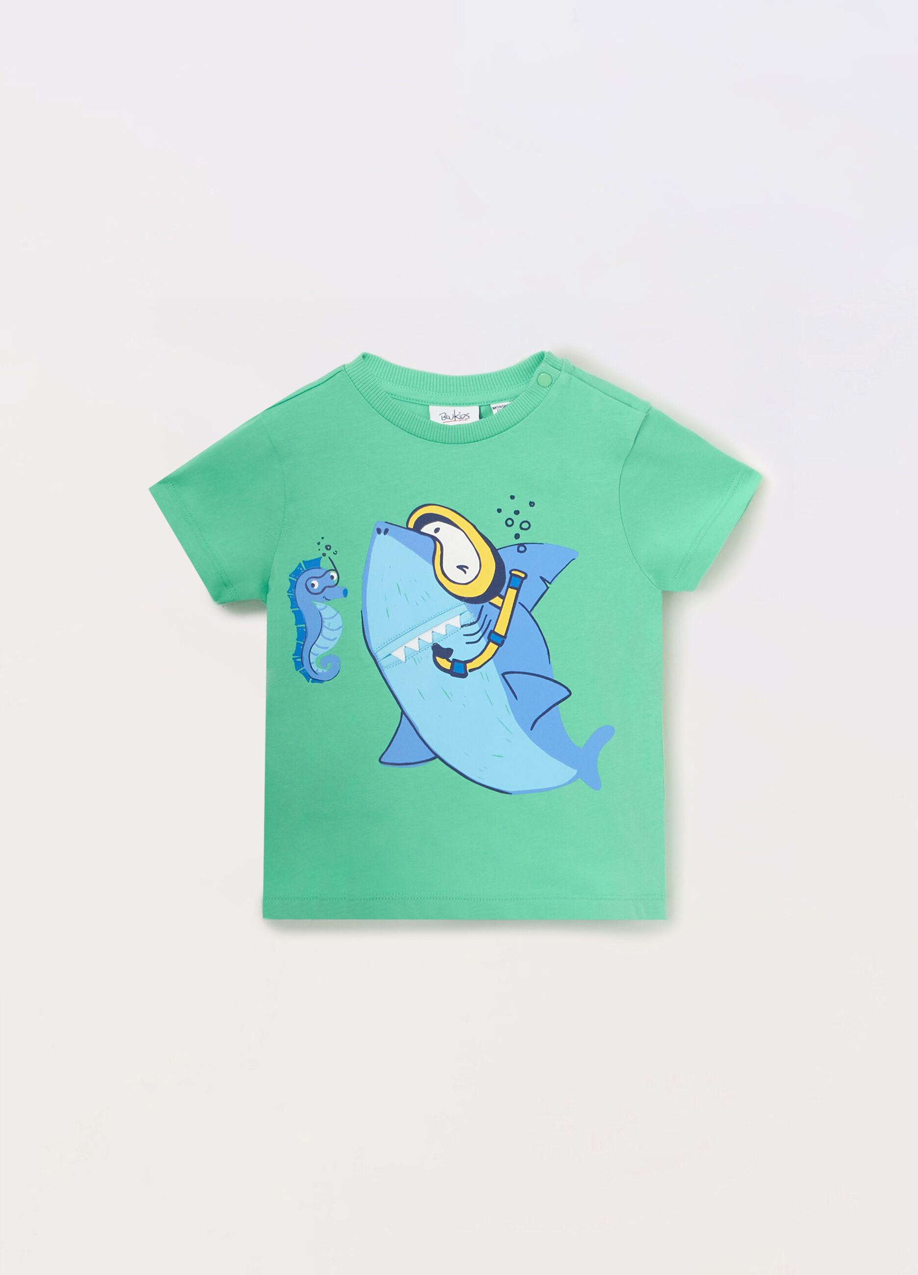 T-shirt in jersey di puro cotone neonato