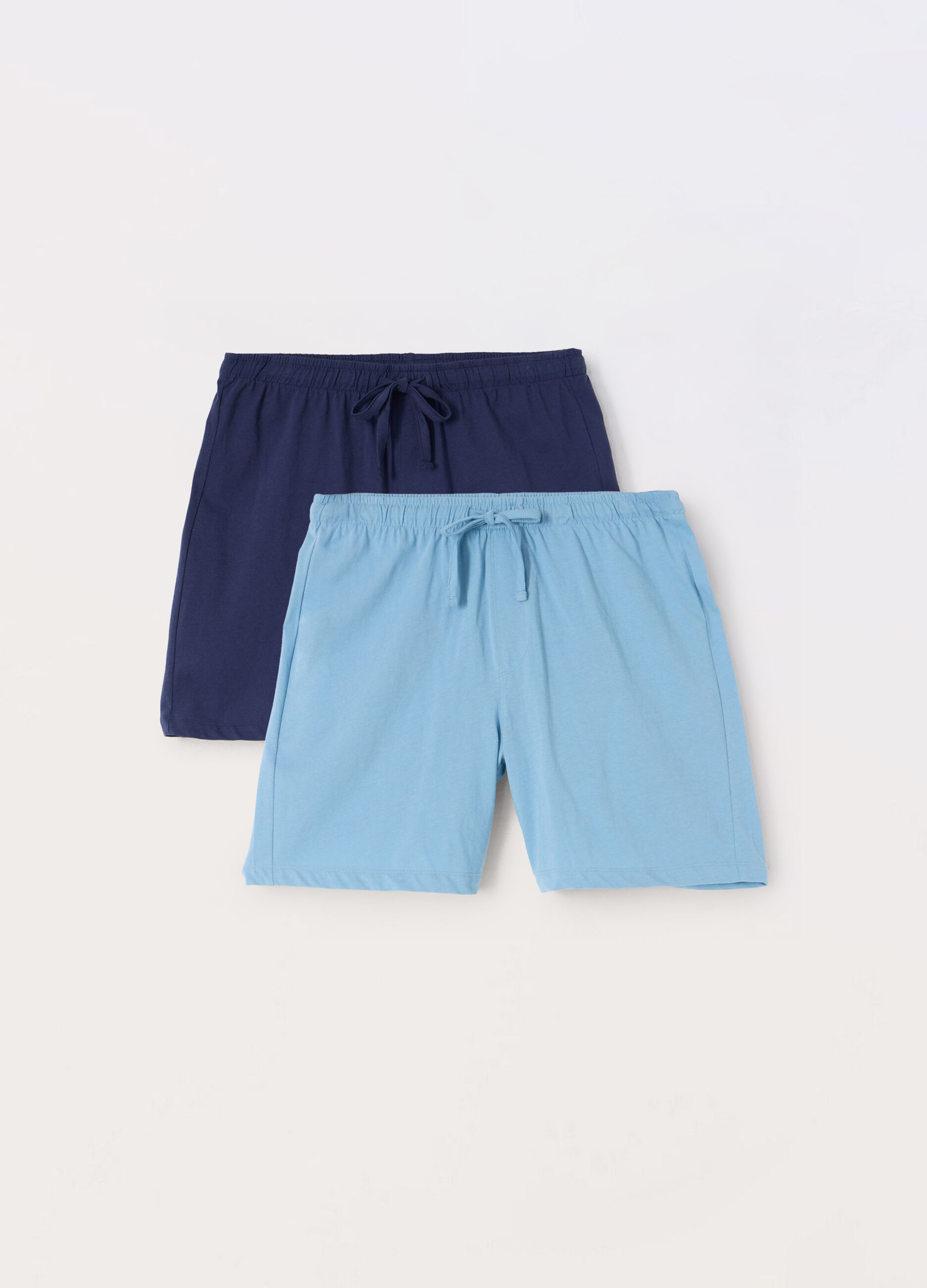 2 pack shorts pigiama in jersey di cotone uomo