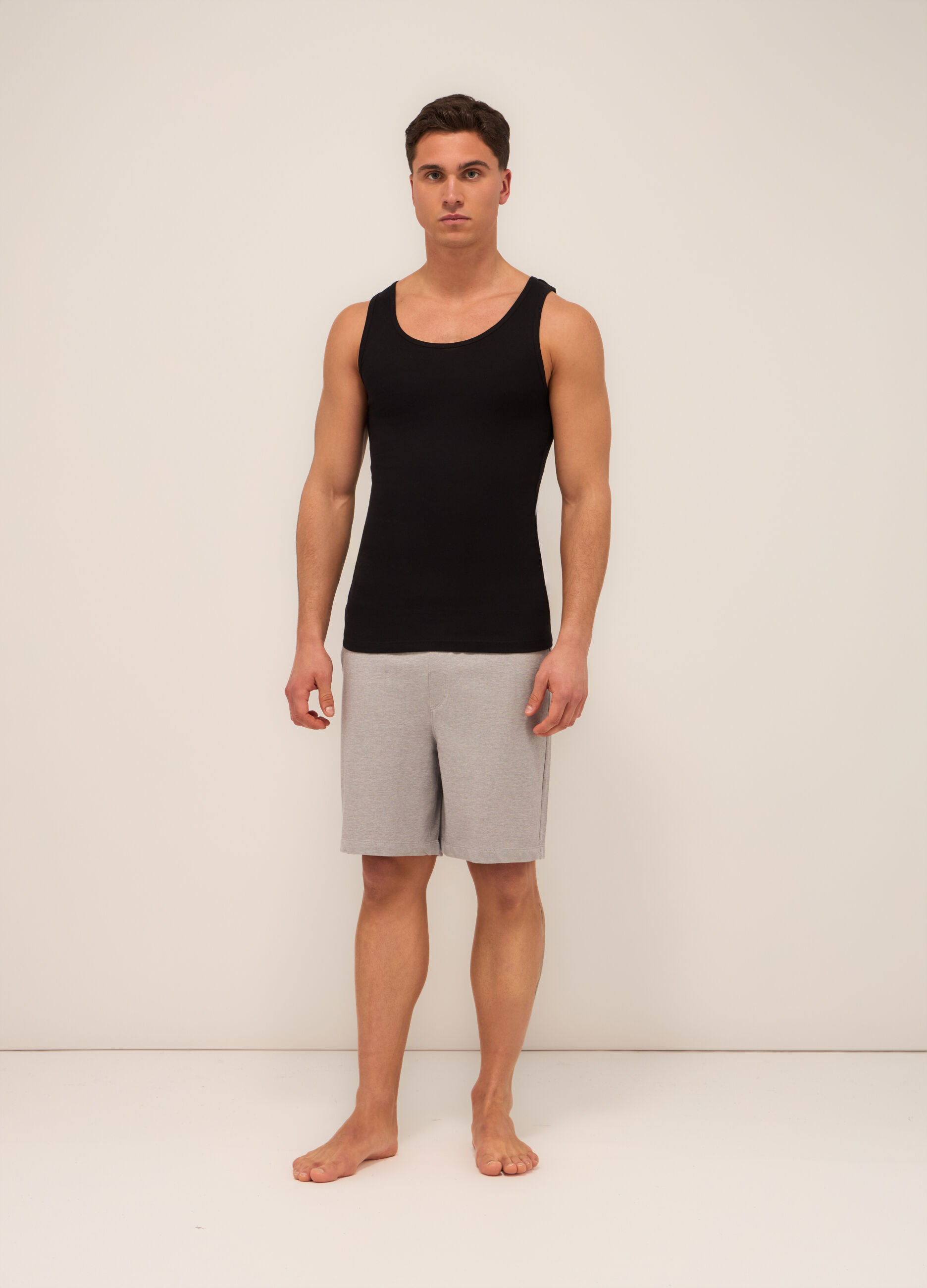 Short del pigiama in cotone piquet uomo
