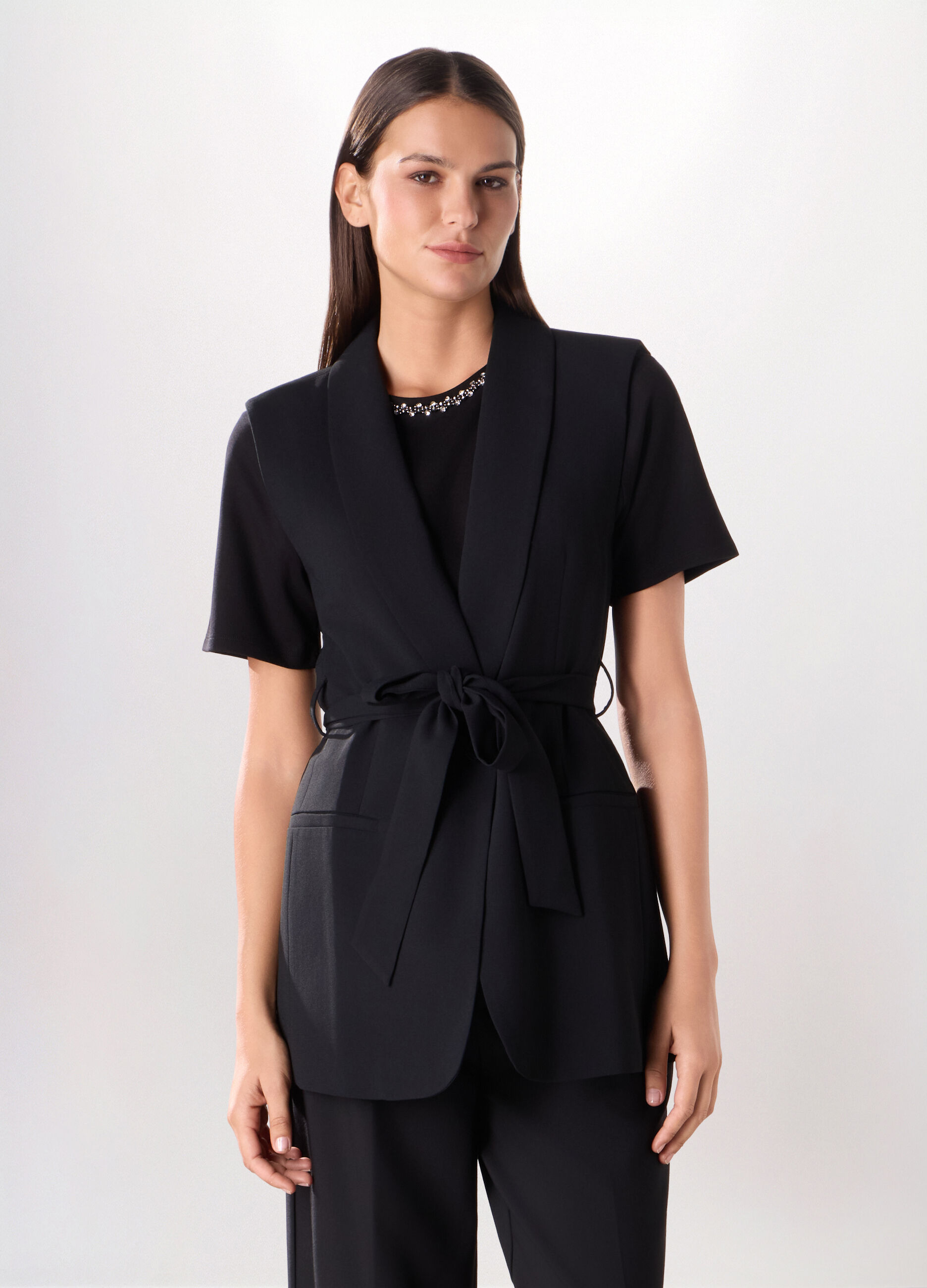 Blazer smanicato donna