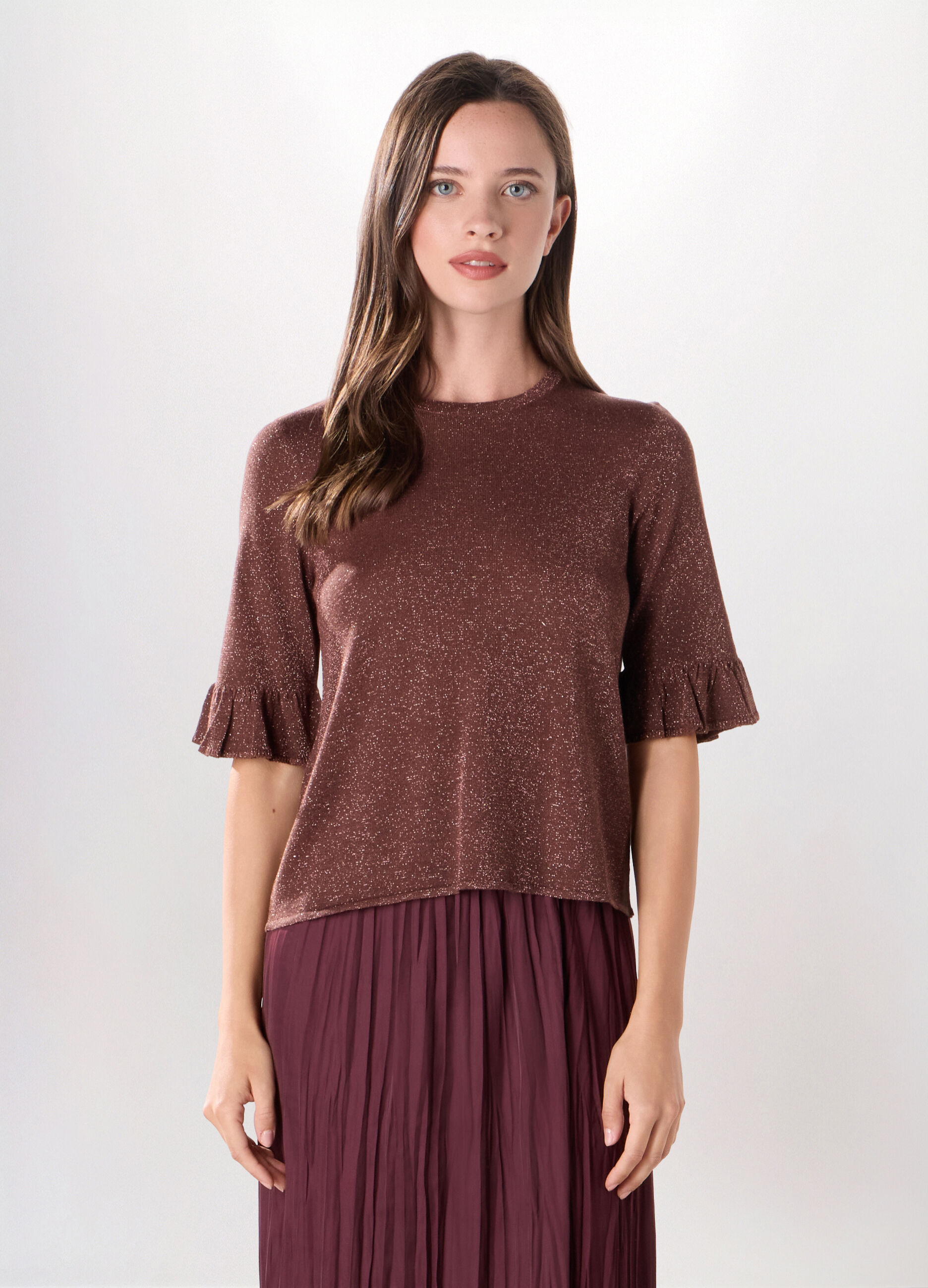 T-shirt misto viscosa donna