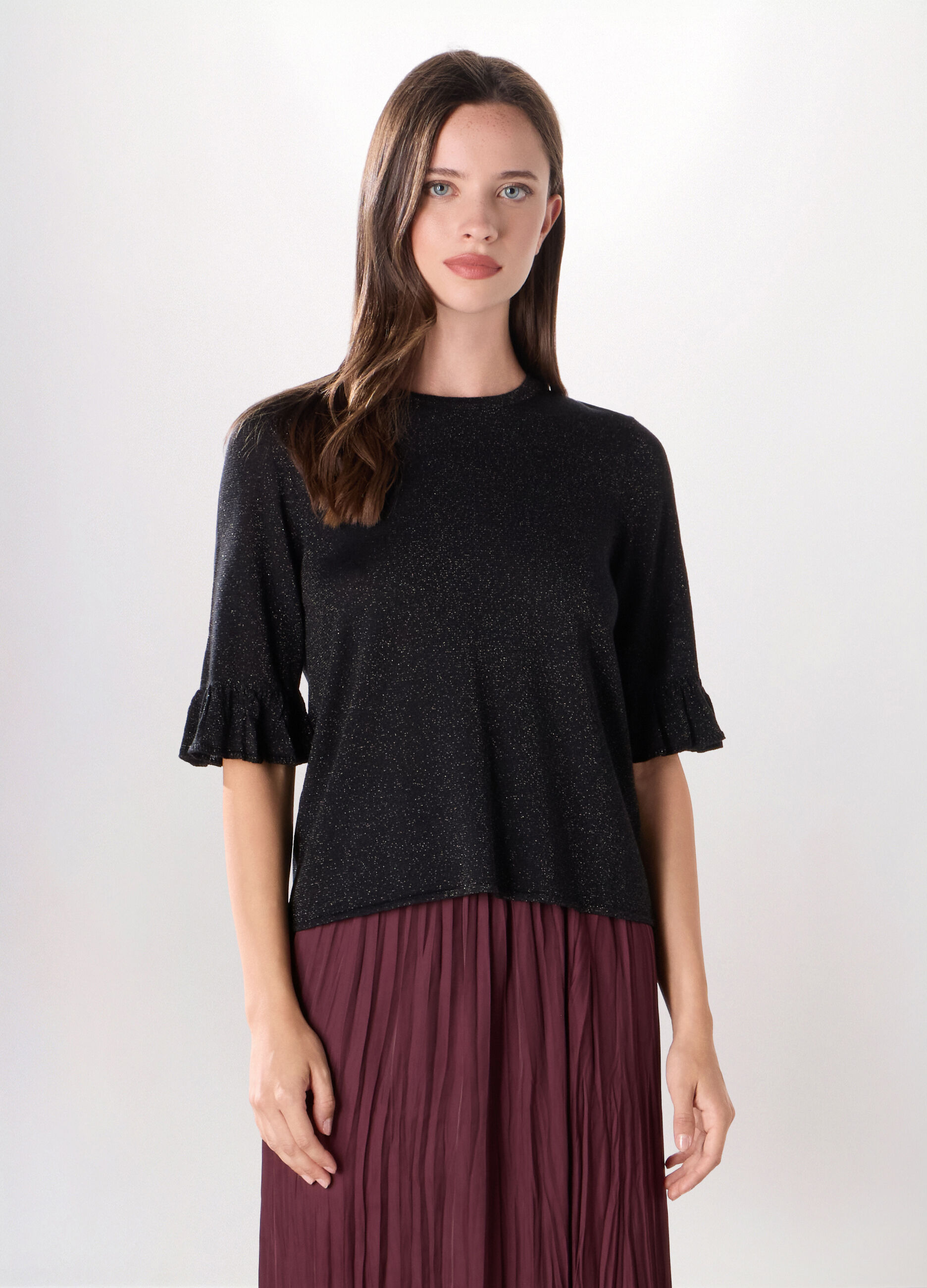 T-shirt misto viscosa donna