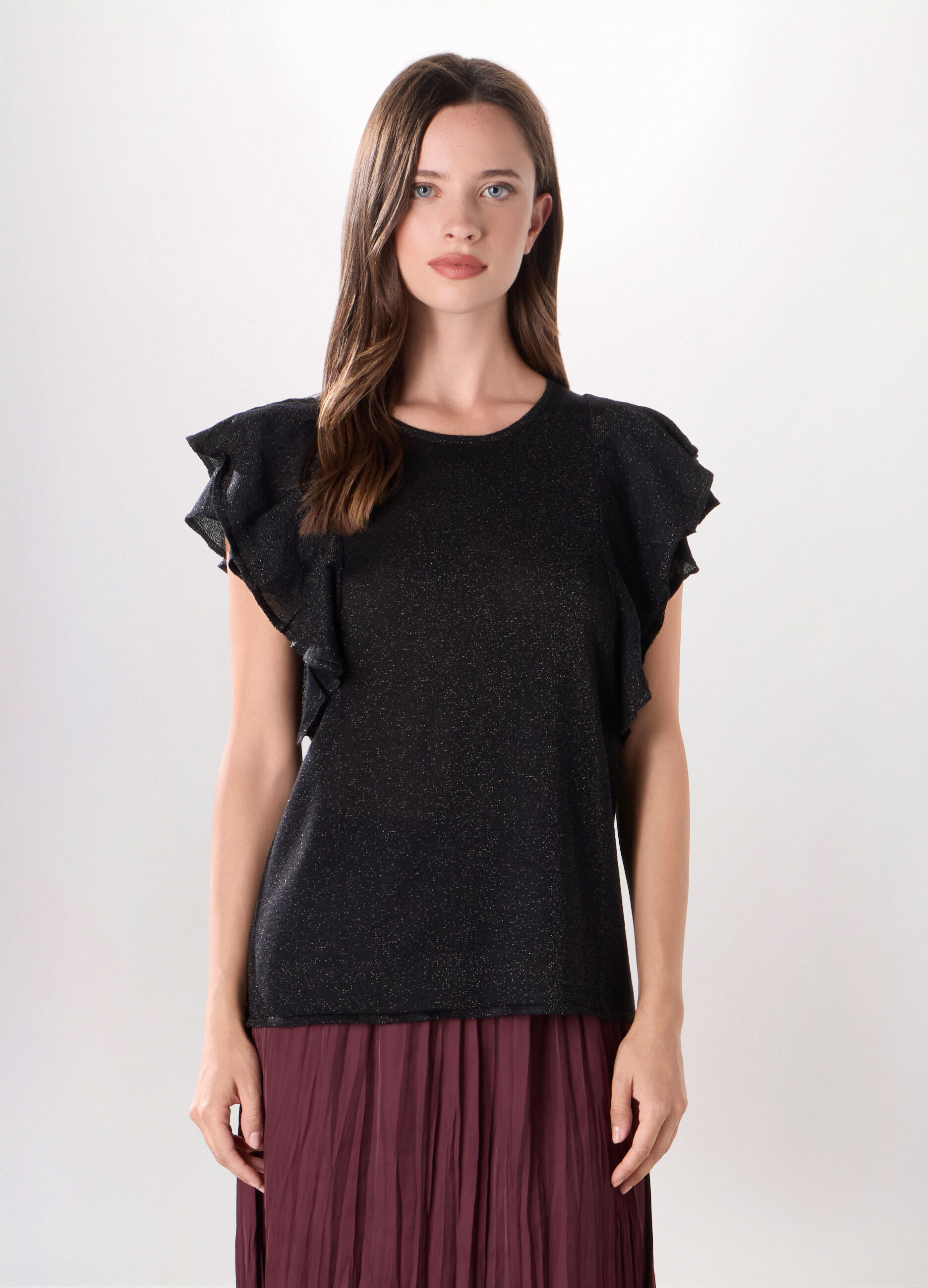 T-shirt misto viscosa donna