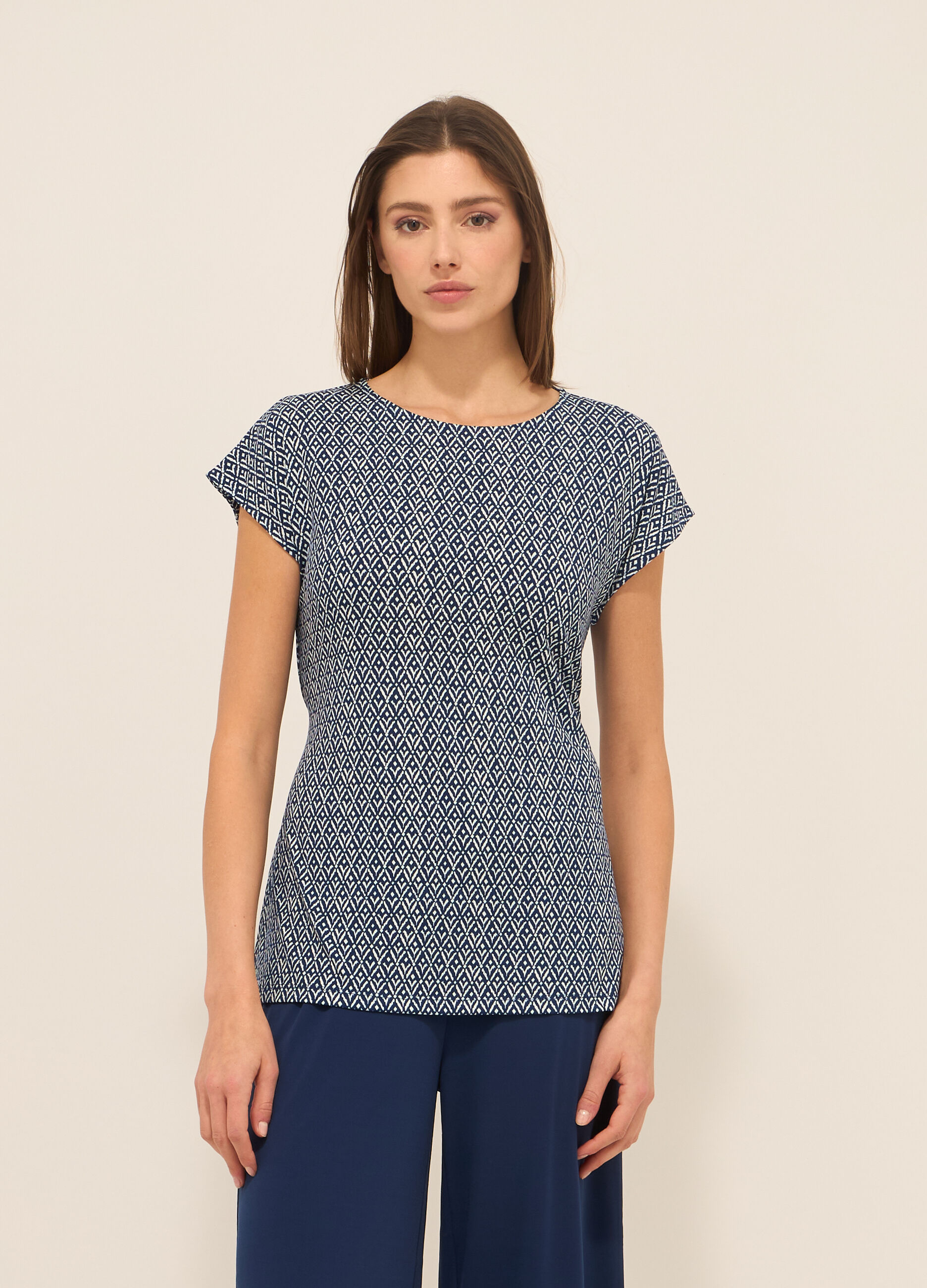 T-shirt in jersey stretch donna