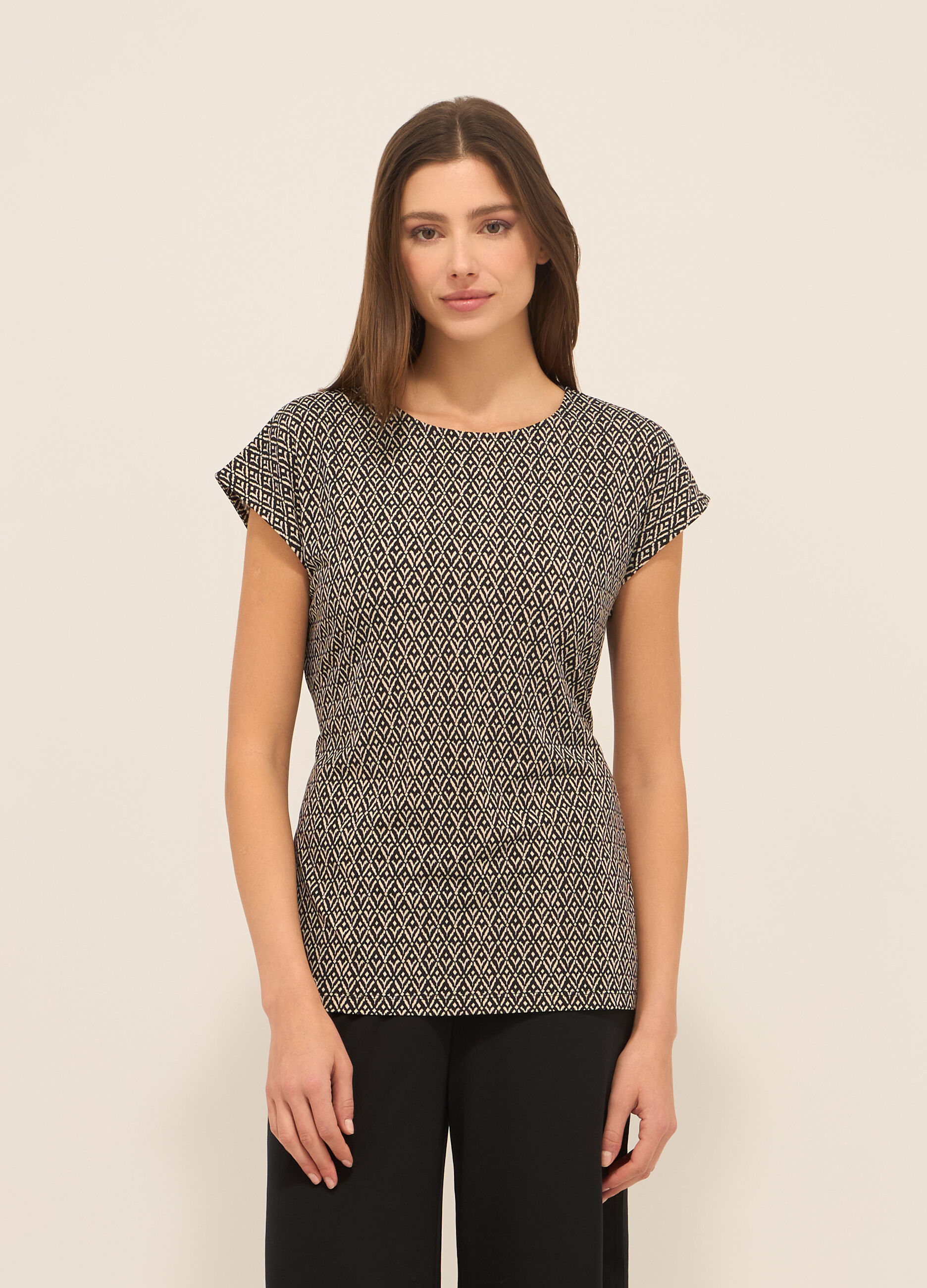 T-shirt in jersey stretch donna