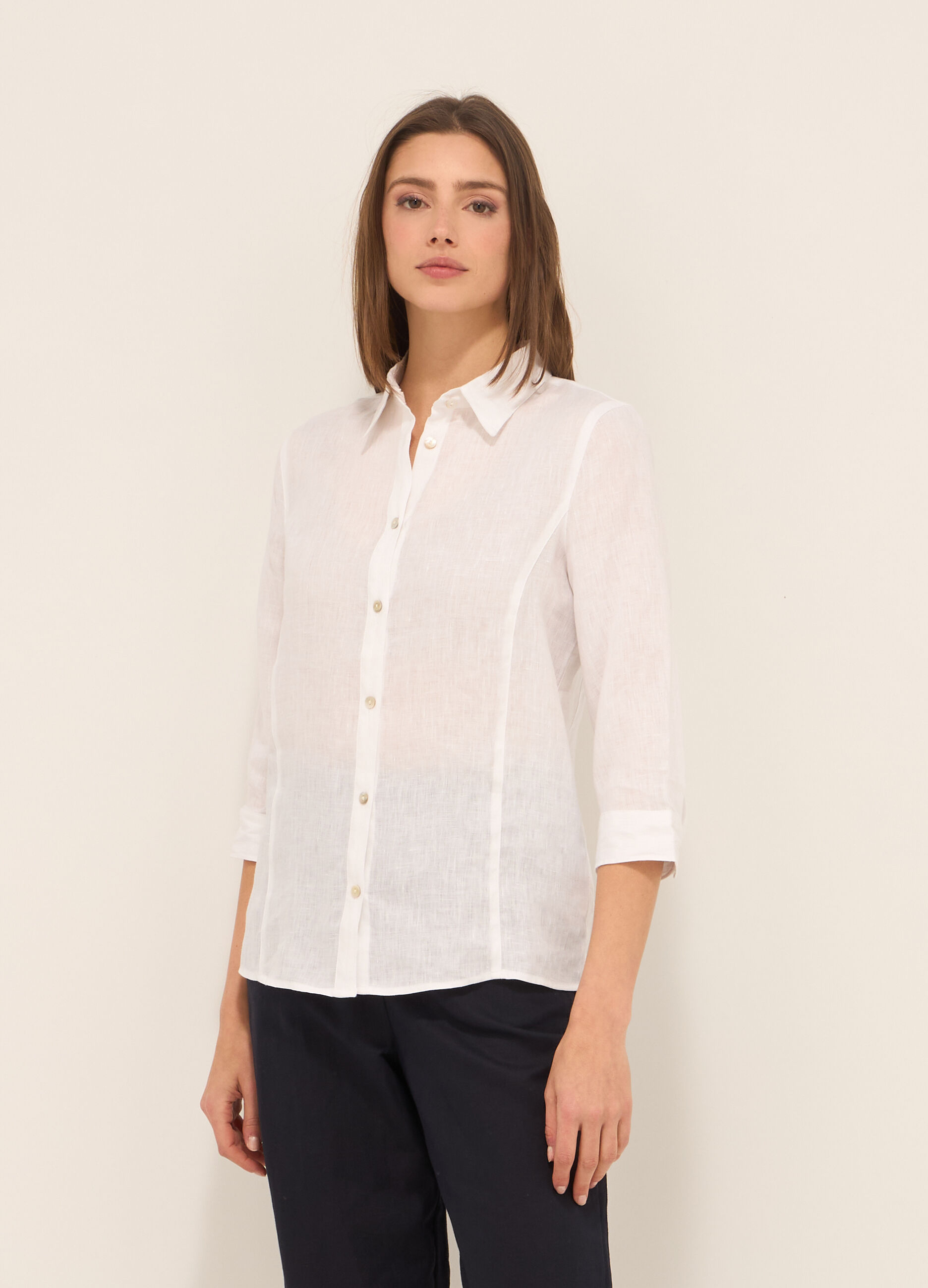 Camicia in puro lino donna