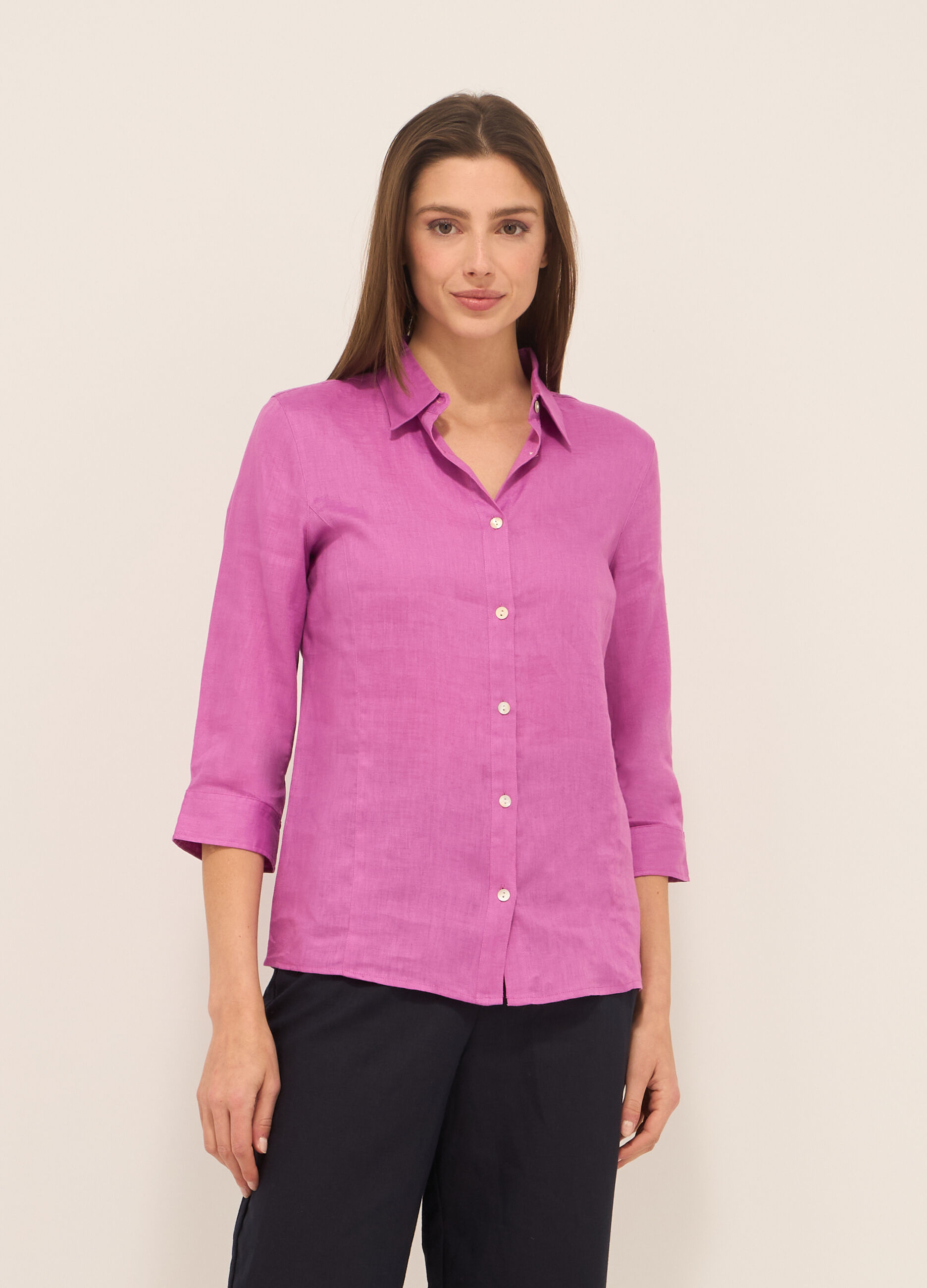 Camicia in puro lino donna