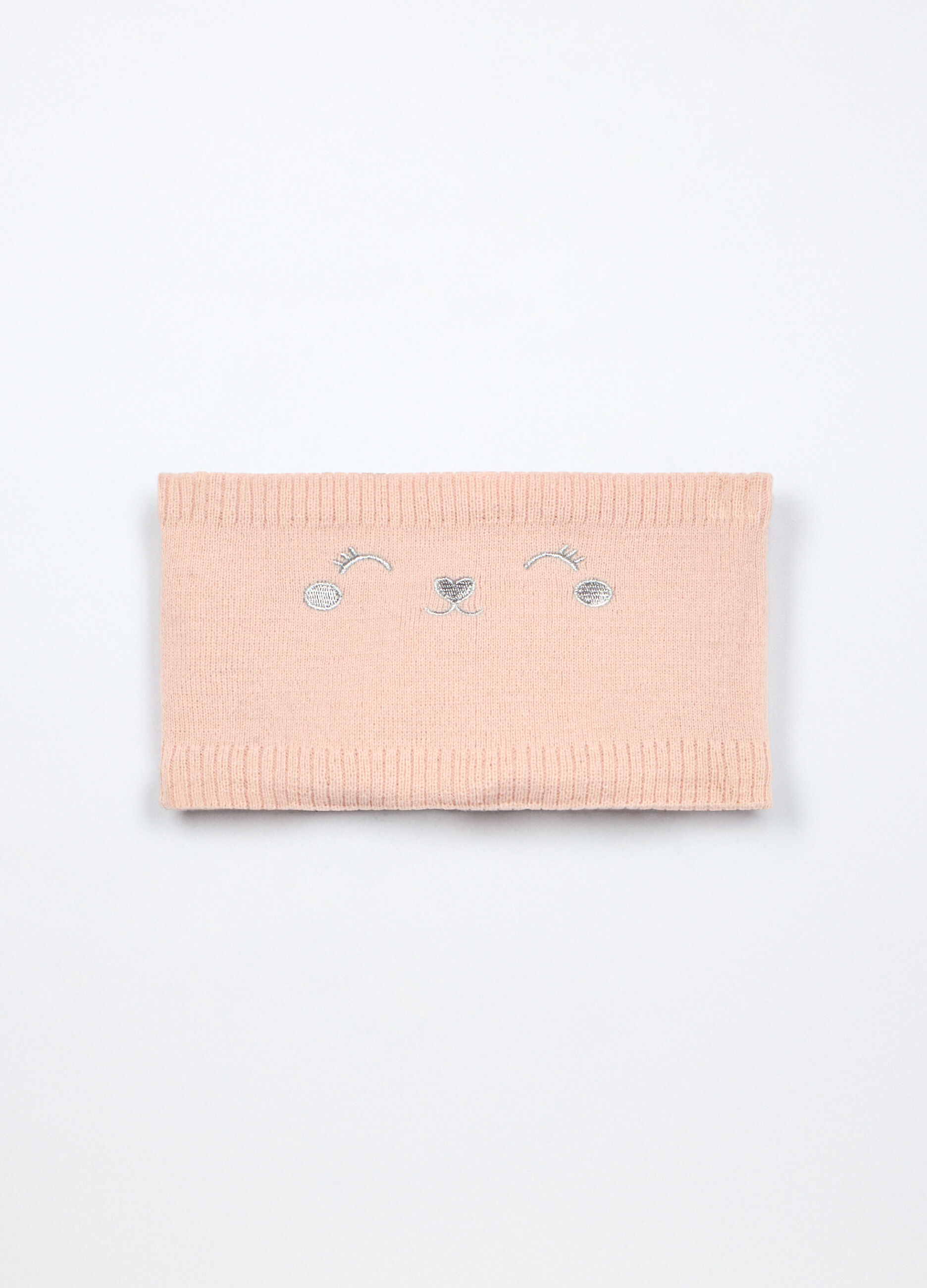 Scaldacollo tricot con ricami neonata